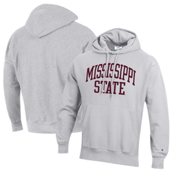 Men's - Champion NCAA Reverse Weave Wordmark Hoodie - Silver Gray