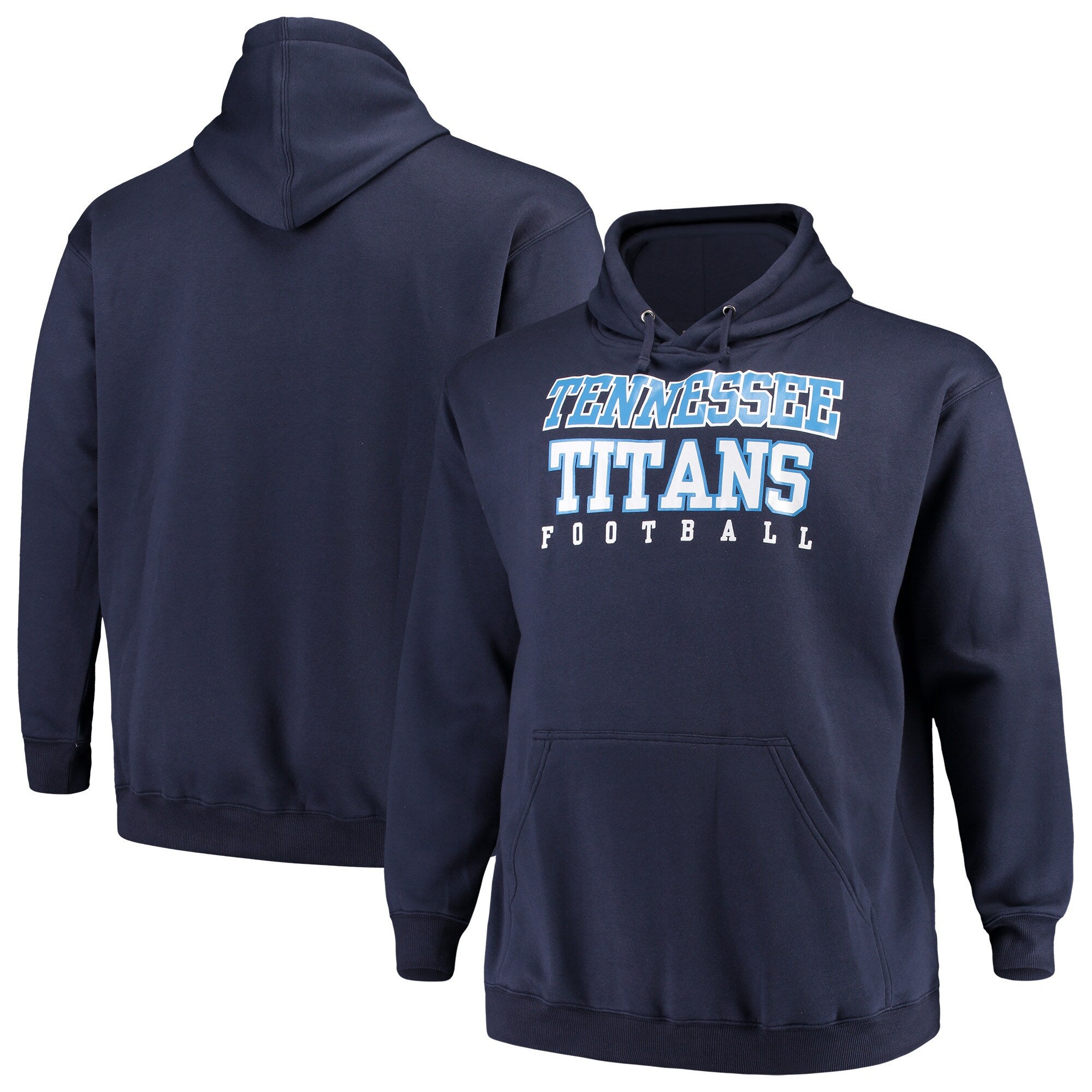 Men's Fanatics Branded Light Blue Tennessee Titans Team Logo Pullover Hoodie