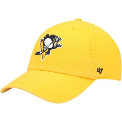 Men's - 47 Brand Penguins Team Clean Up Adjustable Hat - Metallics