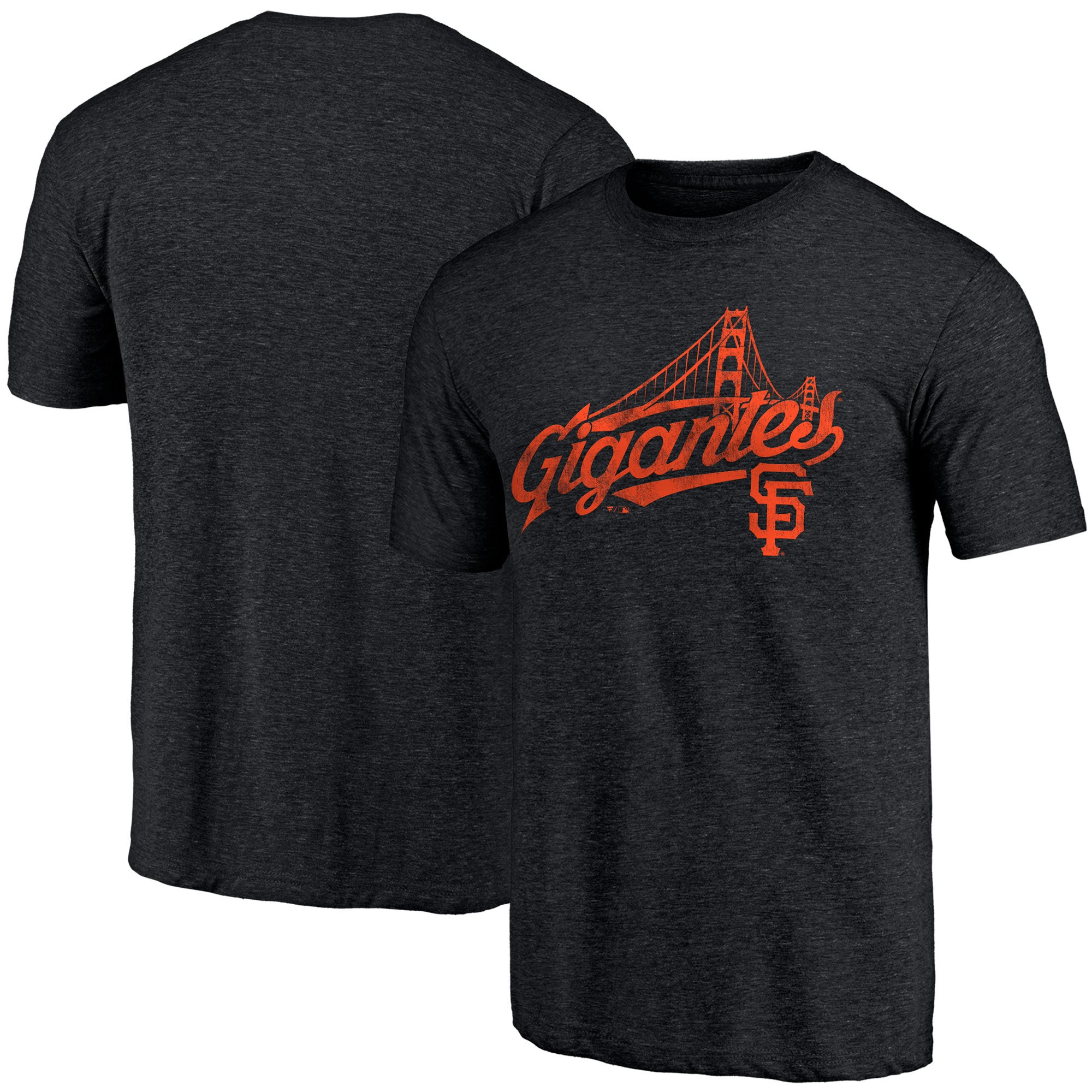 Men's Fanatics Branded Black San Francisco Giants Gigantes Hometown  Collection Tri-Blend T-Shirt