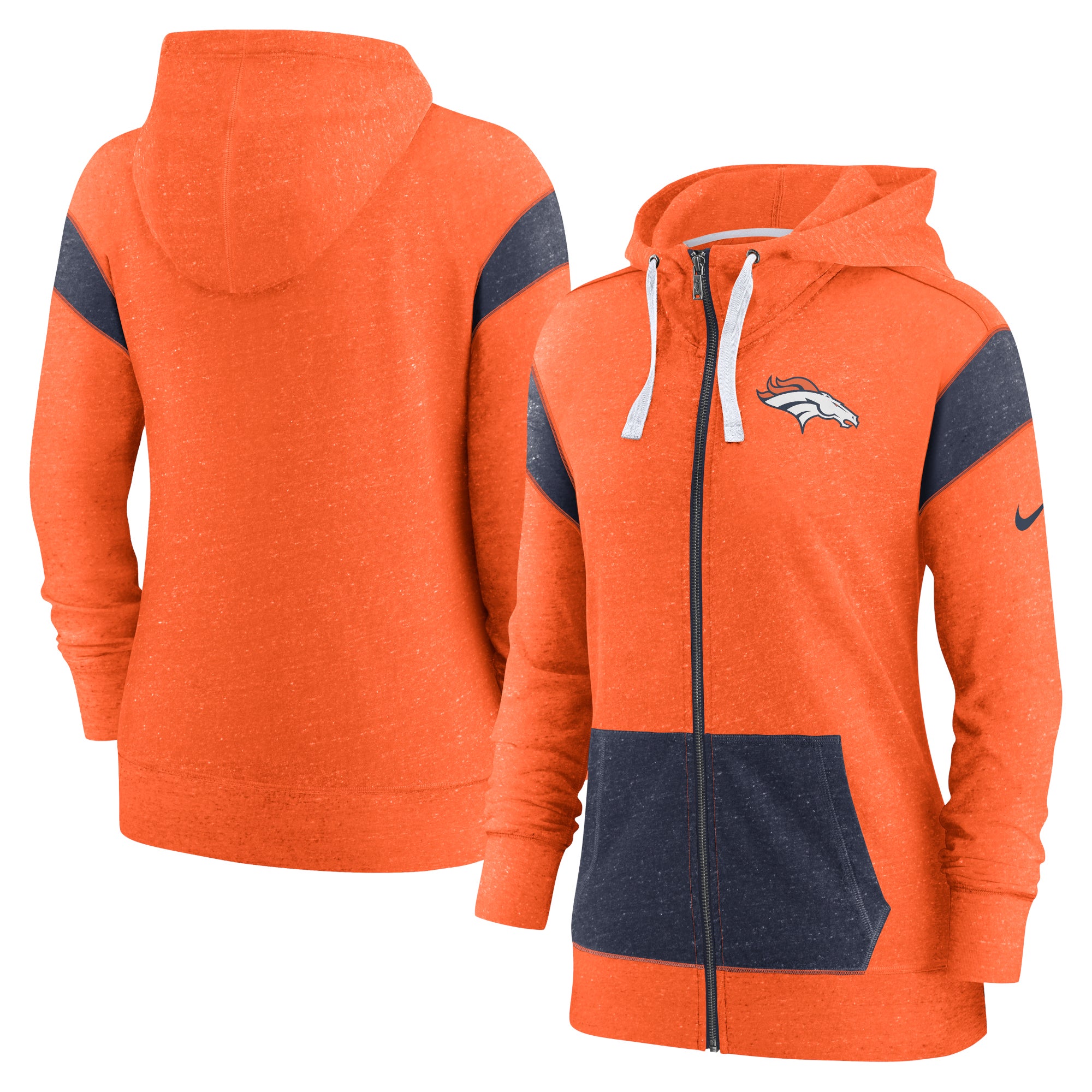 Nike Broncos Monaco Lightweight Full-Zip Hoodie