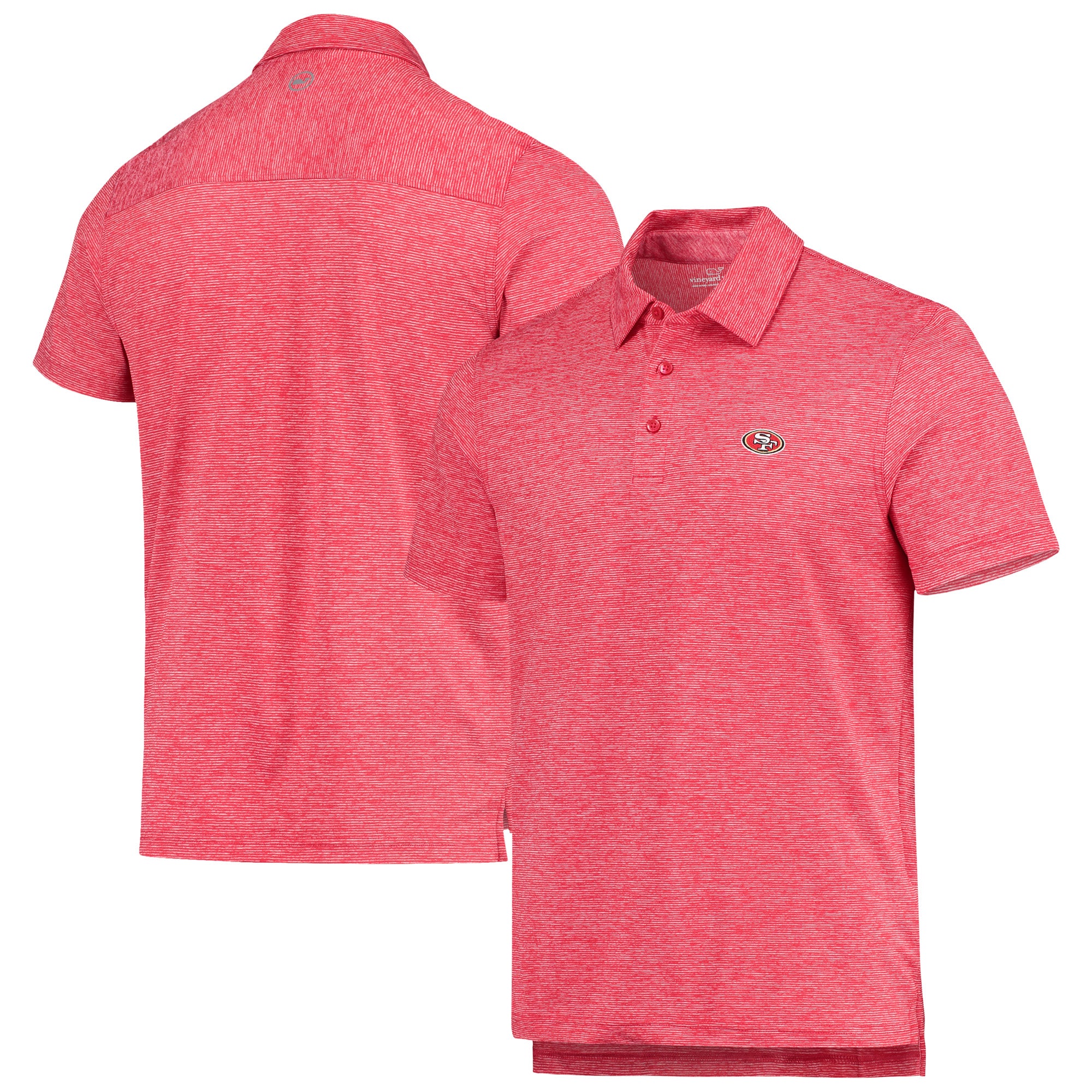 Vineyard Vines 49ers Destin Stripe Sankaty Polo