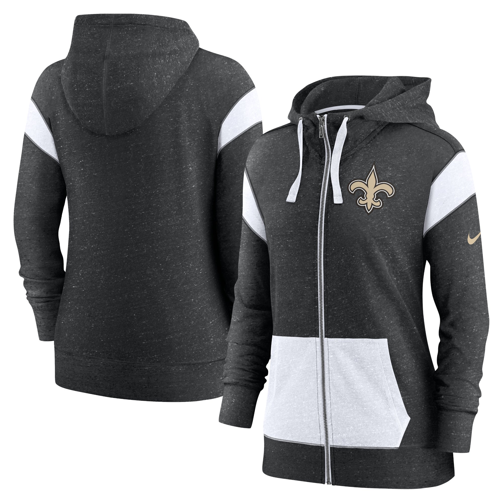 new orleans saints zip up hoodie