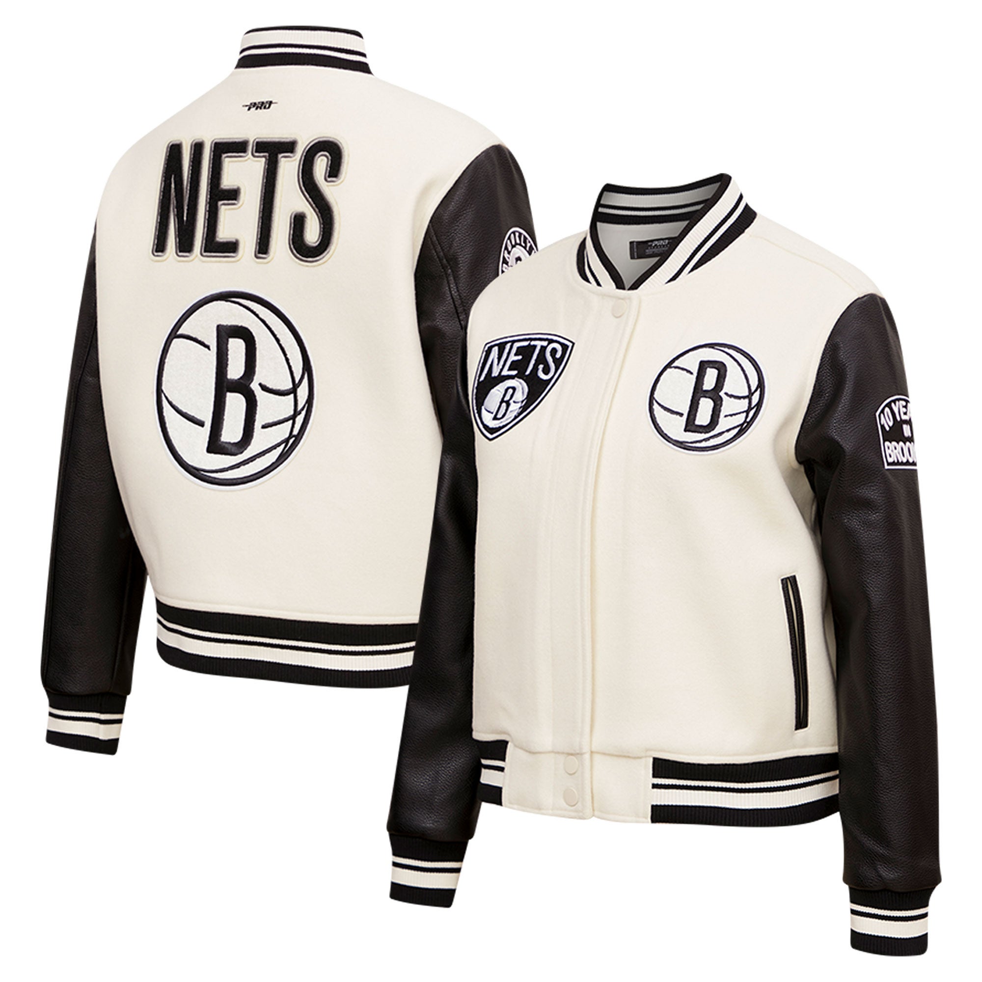 Pro Standard Nets Retro Classic Varsity FullZip Jacket Champs Sports