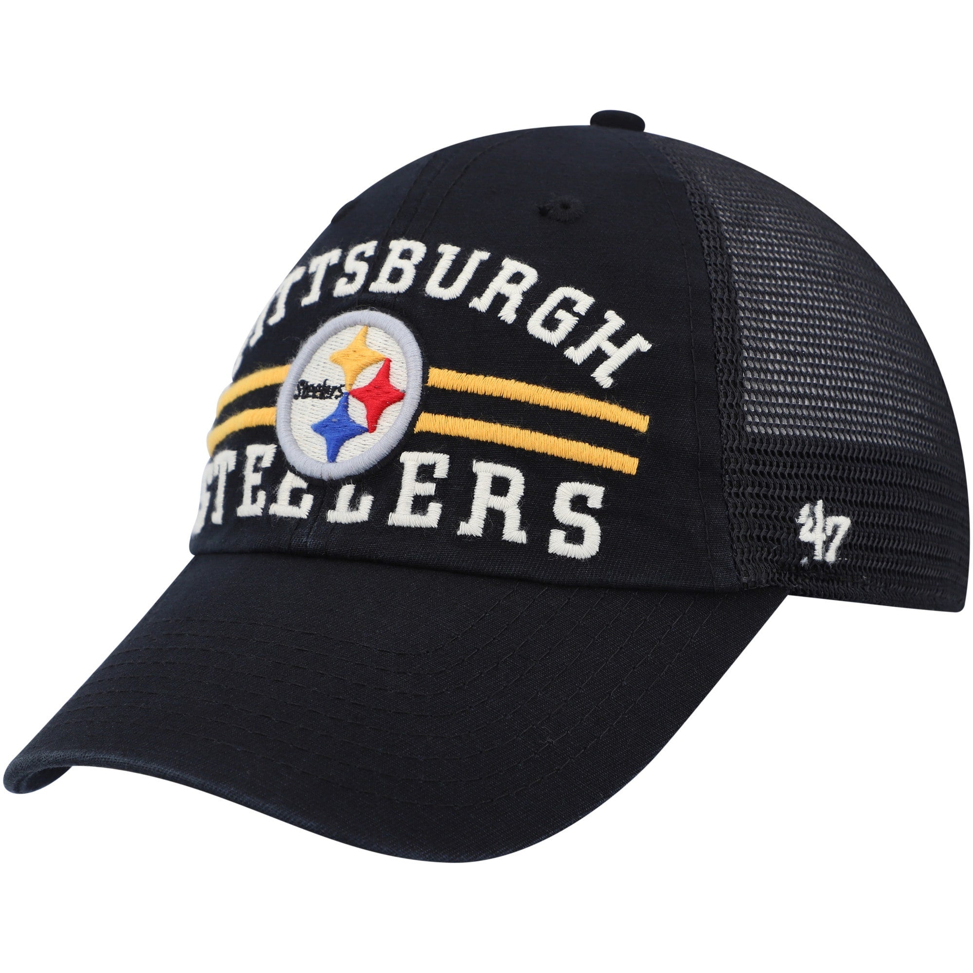 Pittsburgh Steelers '47 Adjustable Trucker Hat - Black