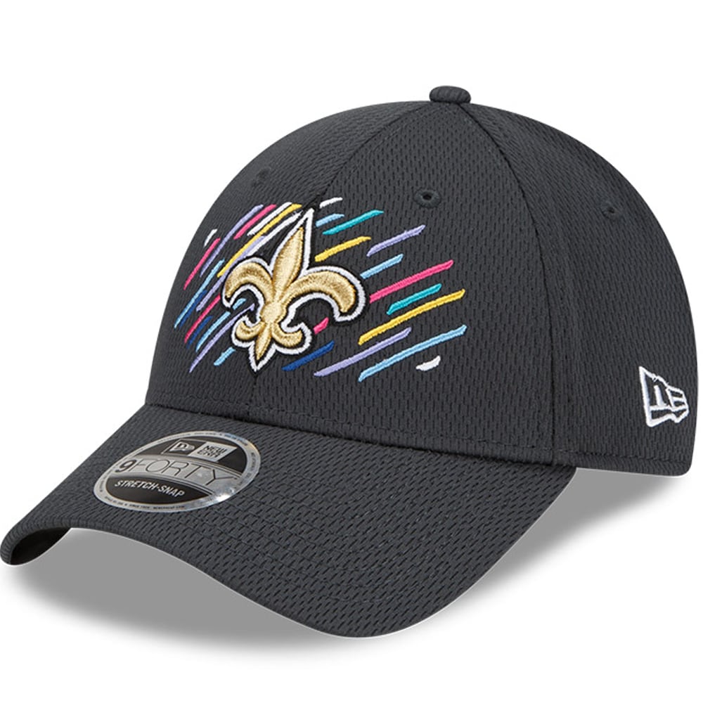 New Era Men's Black New Orleans Saints 2021 NFL Sideline Home 59FIFTY Fitted Hat