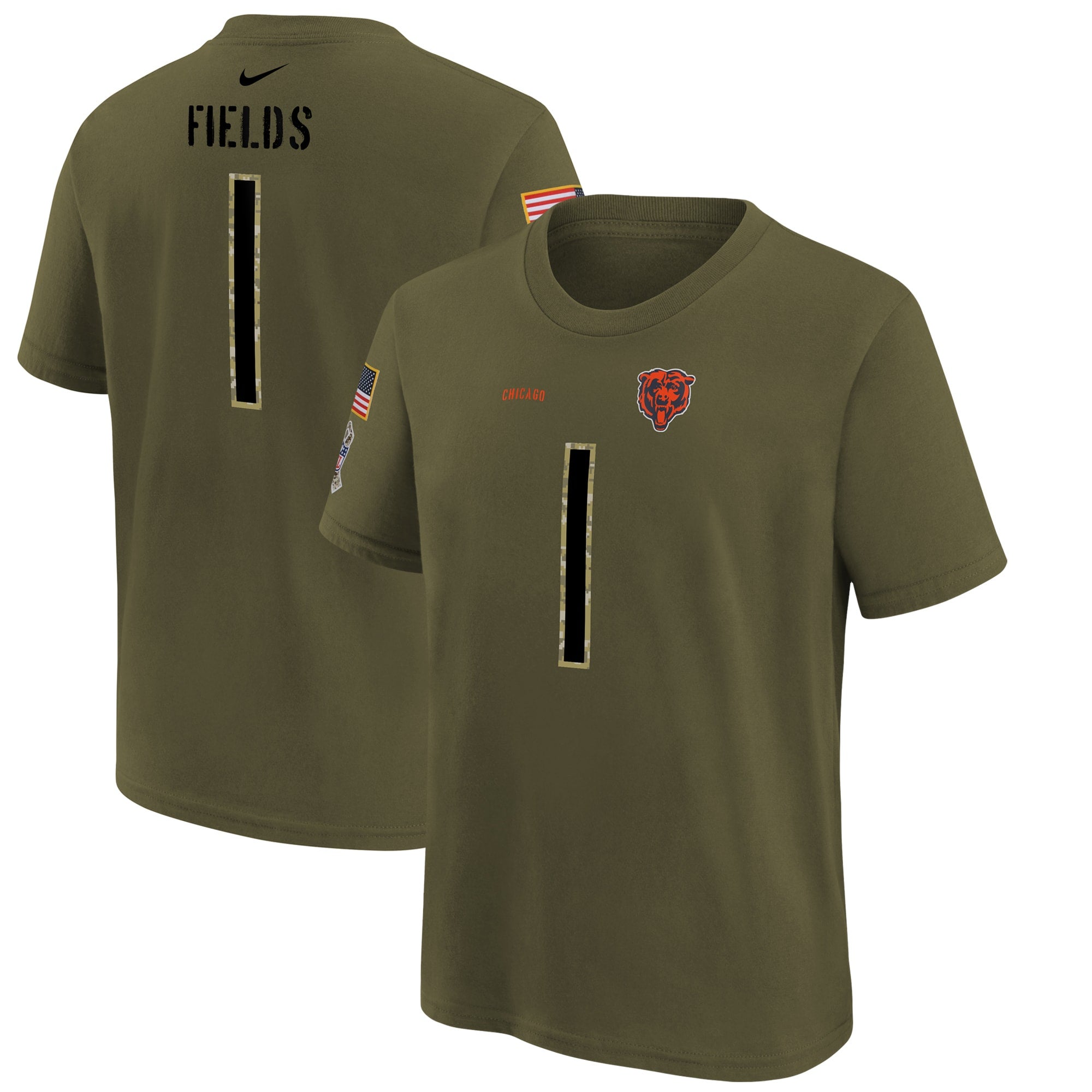 Nike Green Bay Packers 2022 Salute To Service Velocity T-Shirt