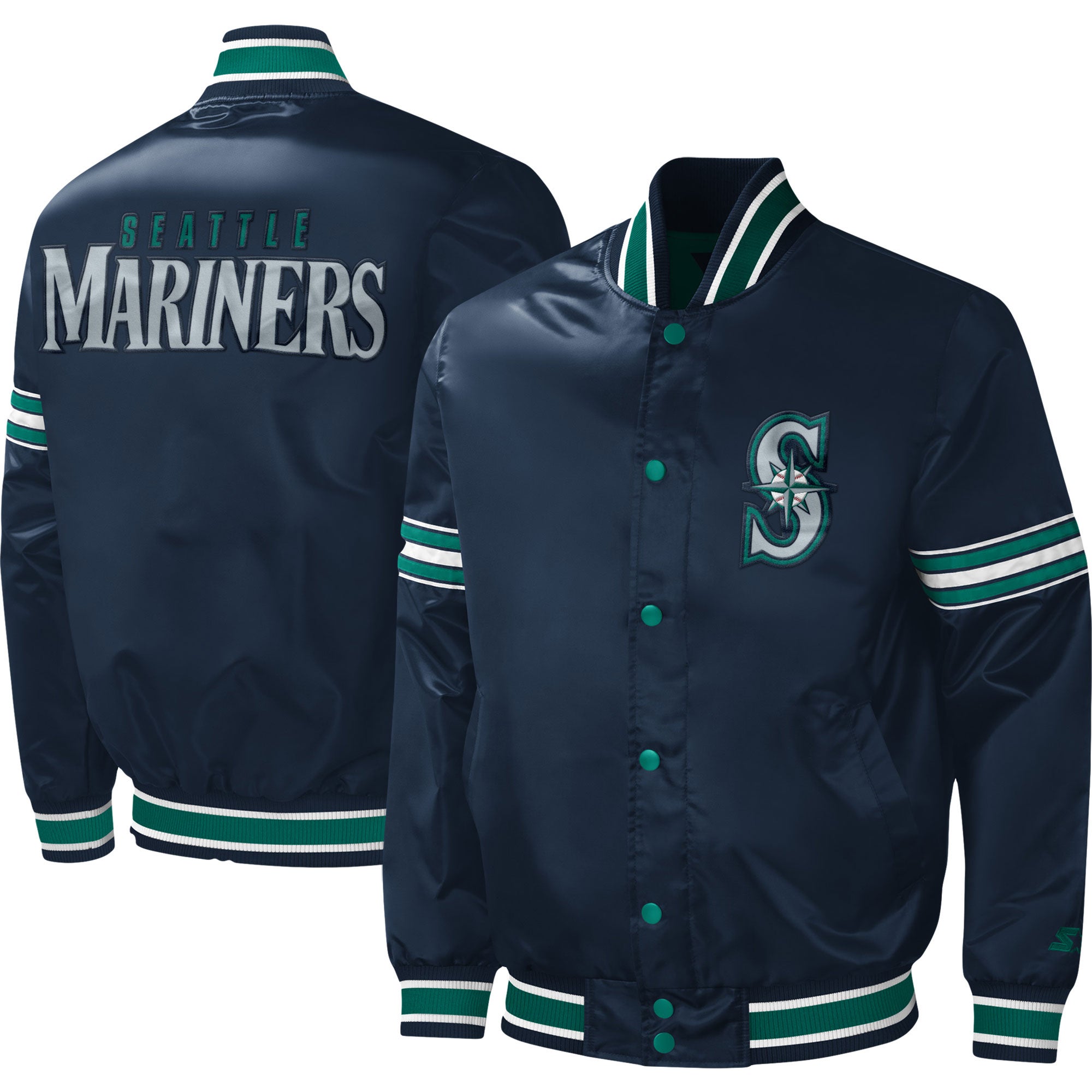 Starter Mariners Midfield FullSnap Varsity Jacket Foot Locker