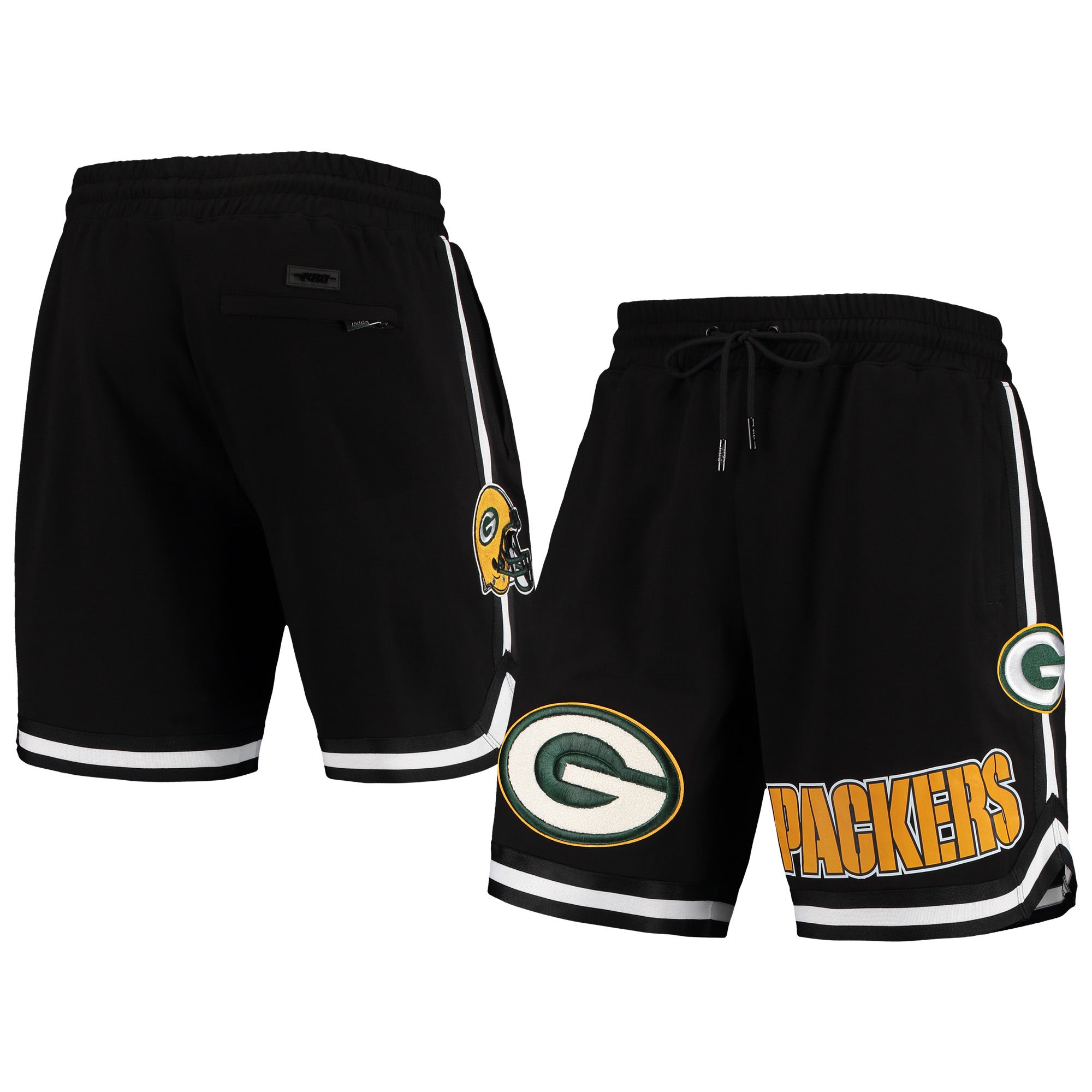 MSX by Michael Strahan Men's Black Green Bay Packers Team Shorts - Macy's