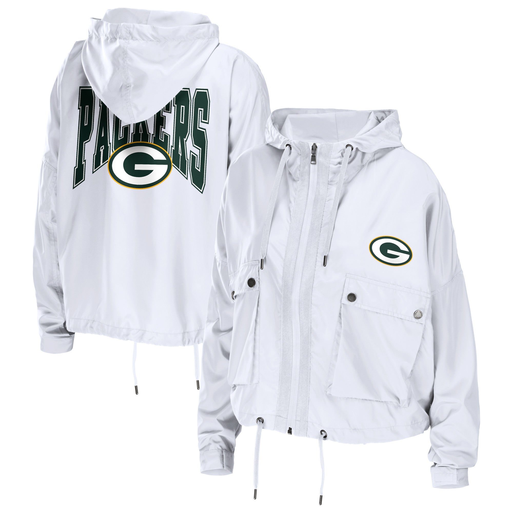 WEAR by Erin Andrews Packers Full-Zip Lightweight Windbreaker