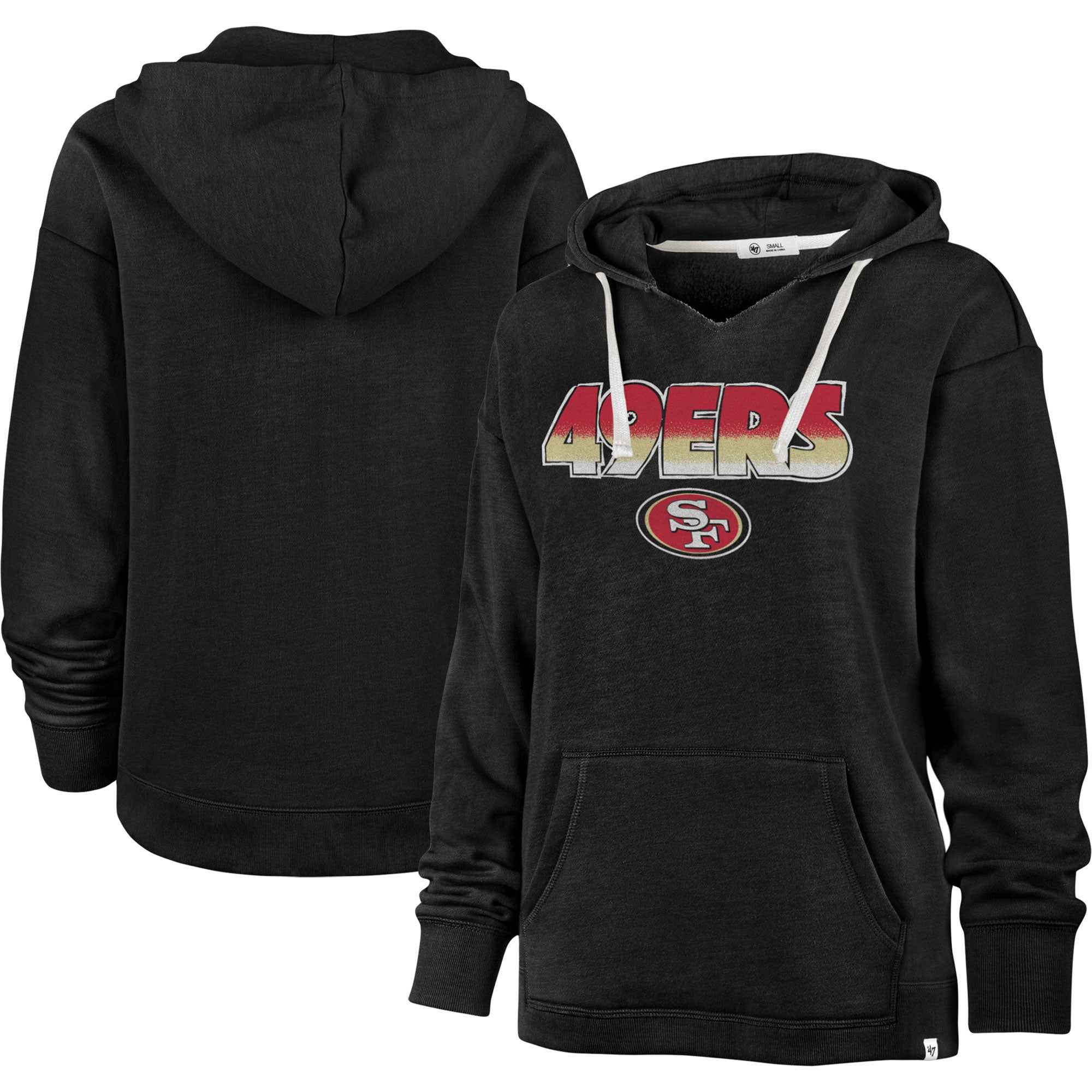 47 Women's San Francisco 49ers Color Rise Red Pullover Hoodie