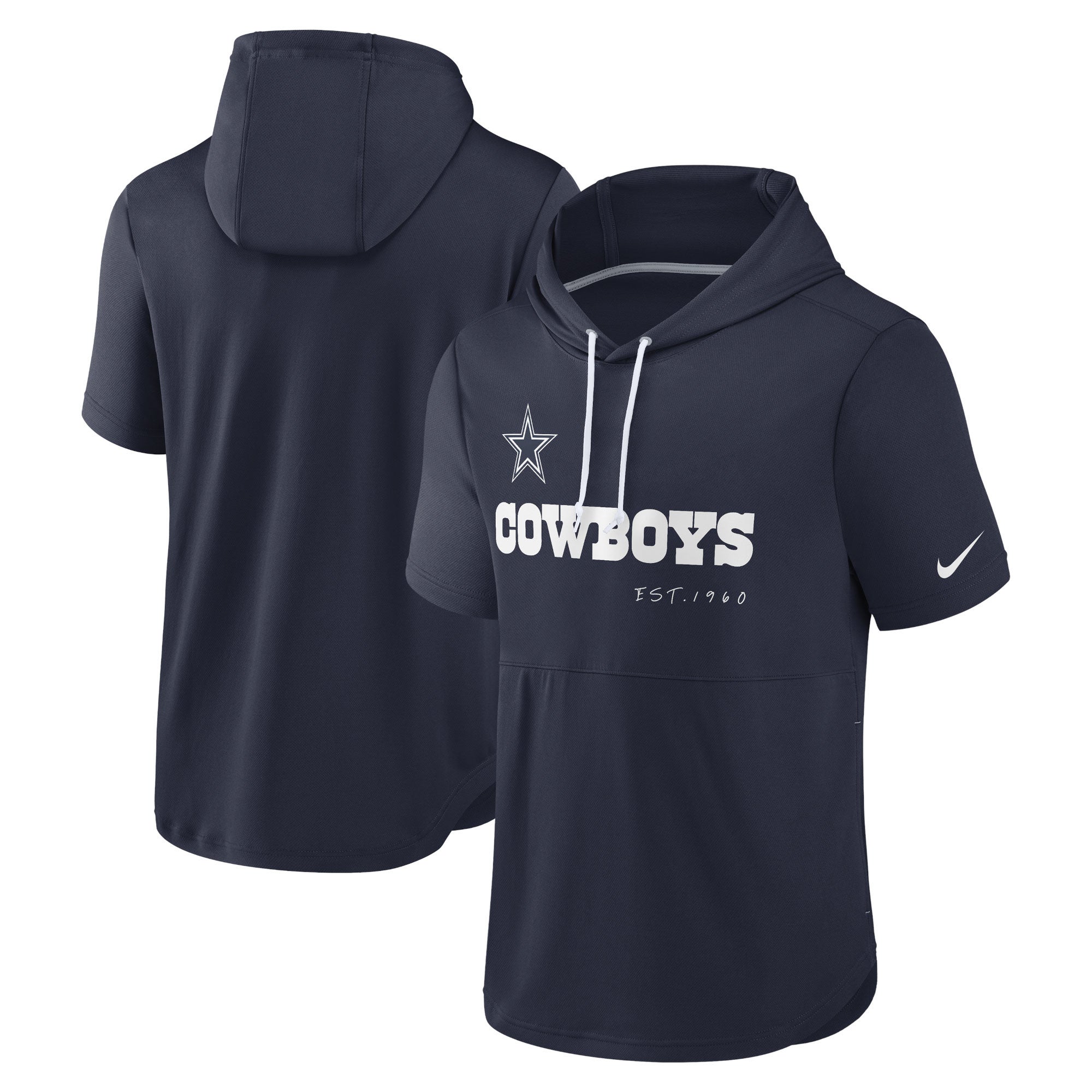 Nike Cowboys Short Sleeve Pullover Hoodie - Men's