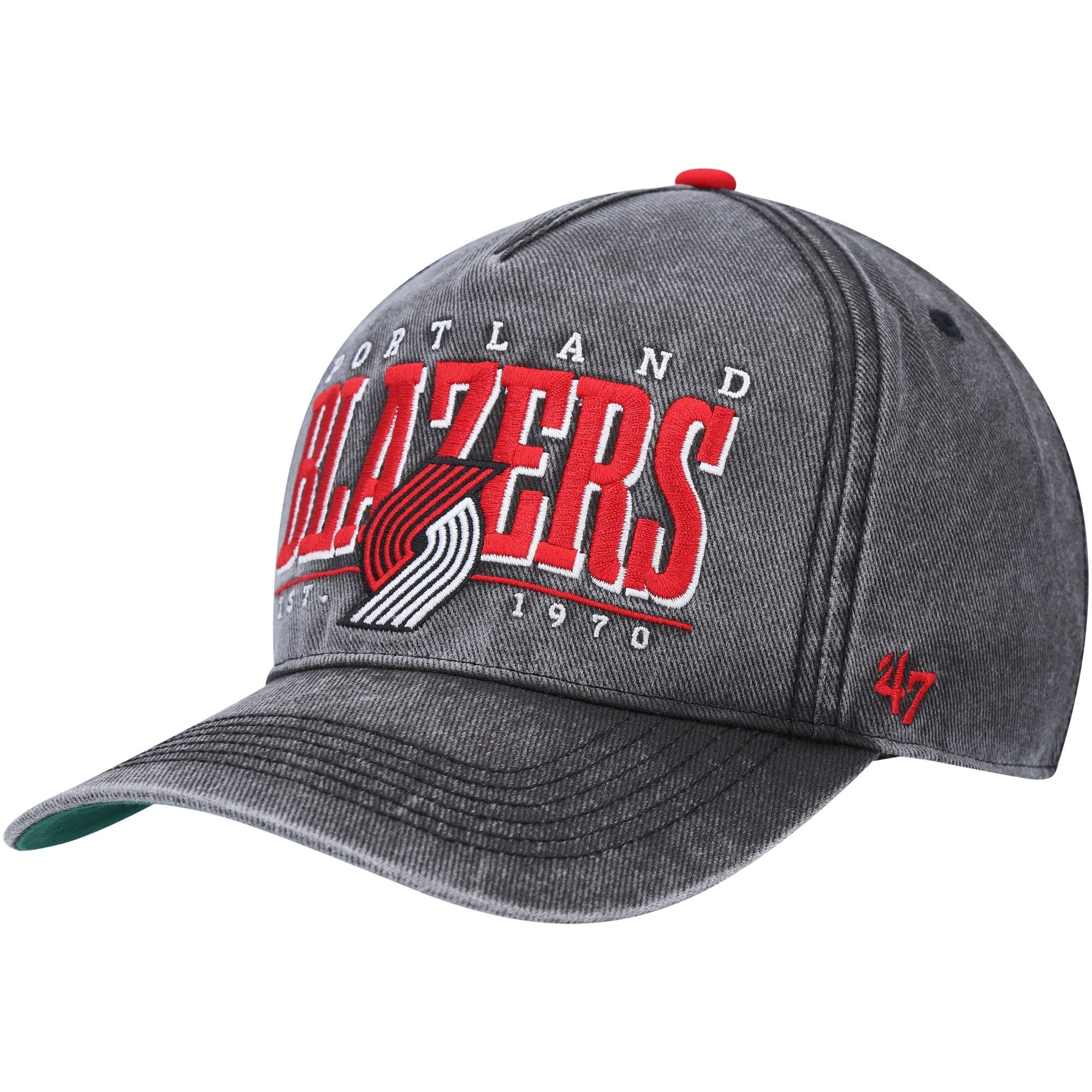 PORTLAND TRAIL BLAZERS CLASSIC LOGO SNAPBACK HAT (WHITE)