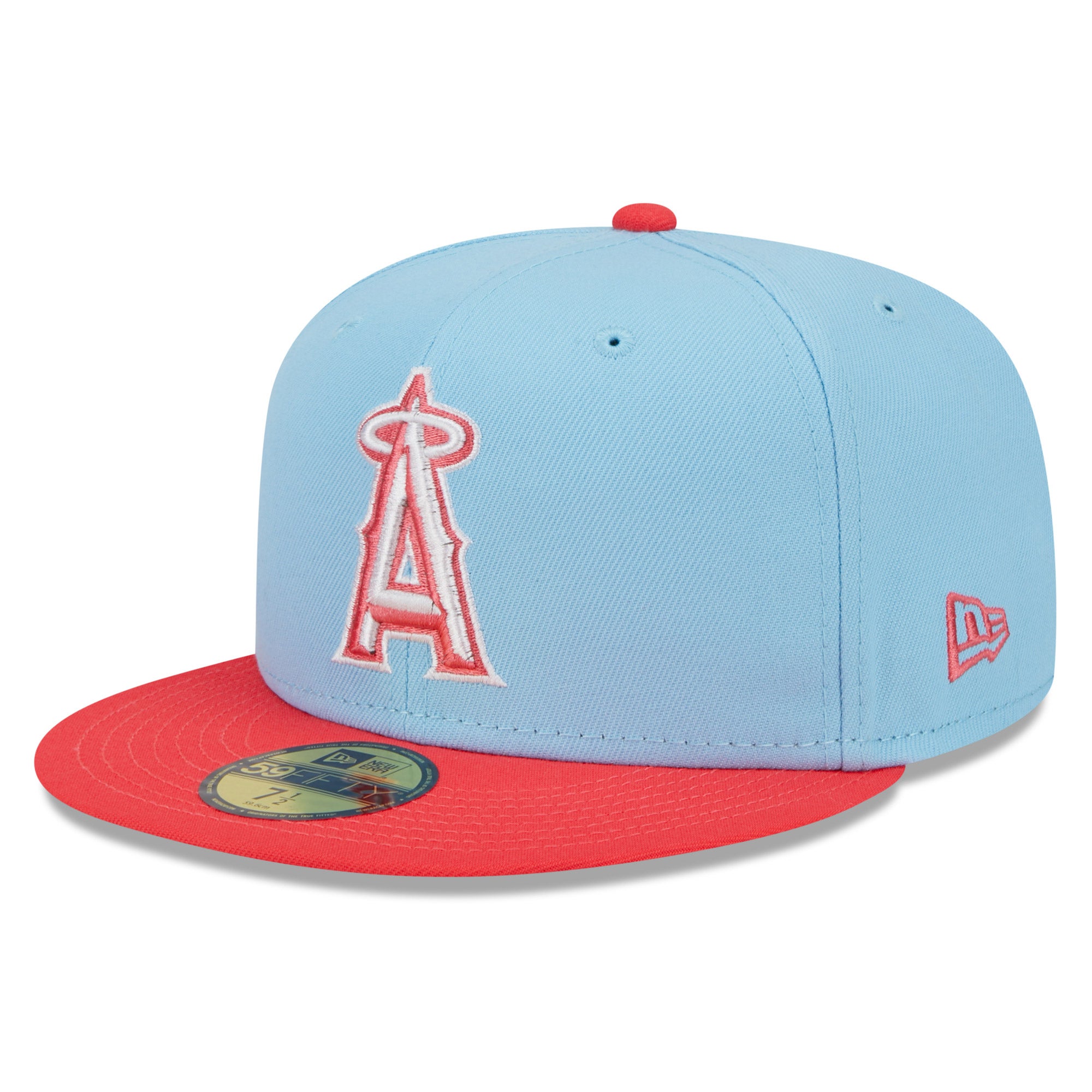 Atlanta Braves New Era Spring Color Basic 59FIFTY Fitted Hat - Gray