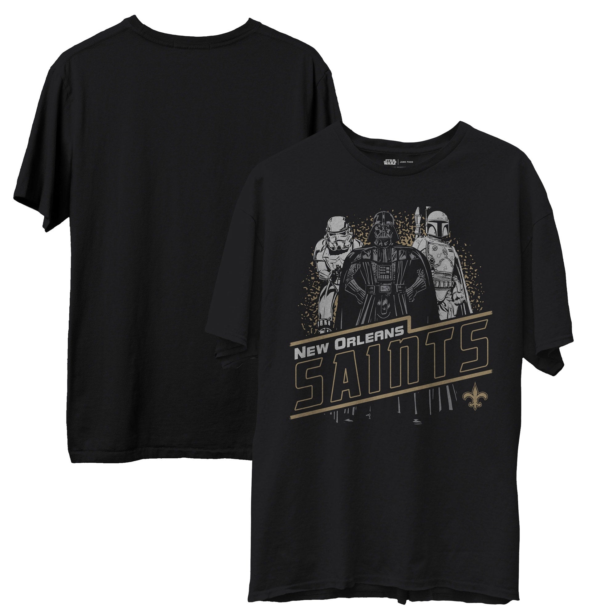 Junk Food Men's Black New Orleans Saints Disney Star Wars Empire