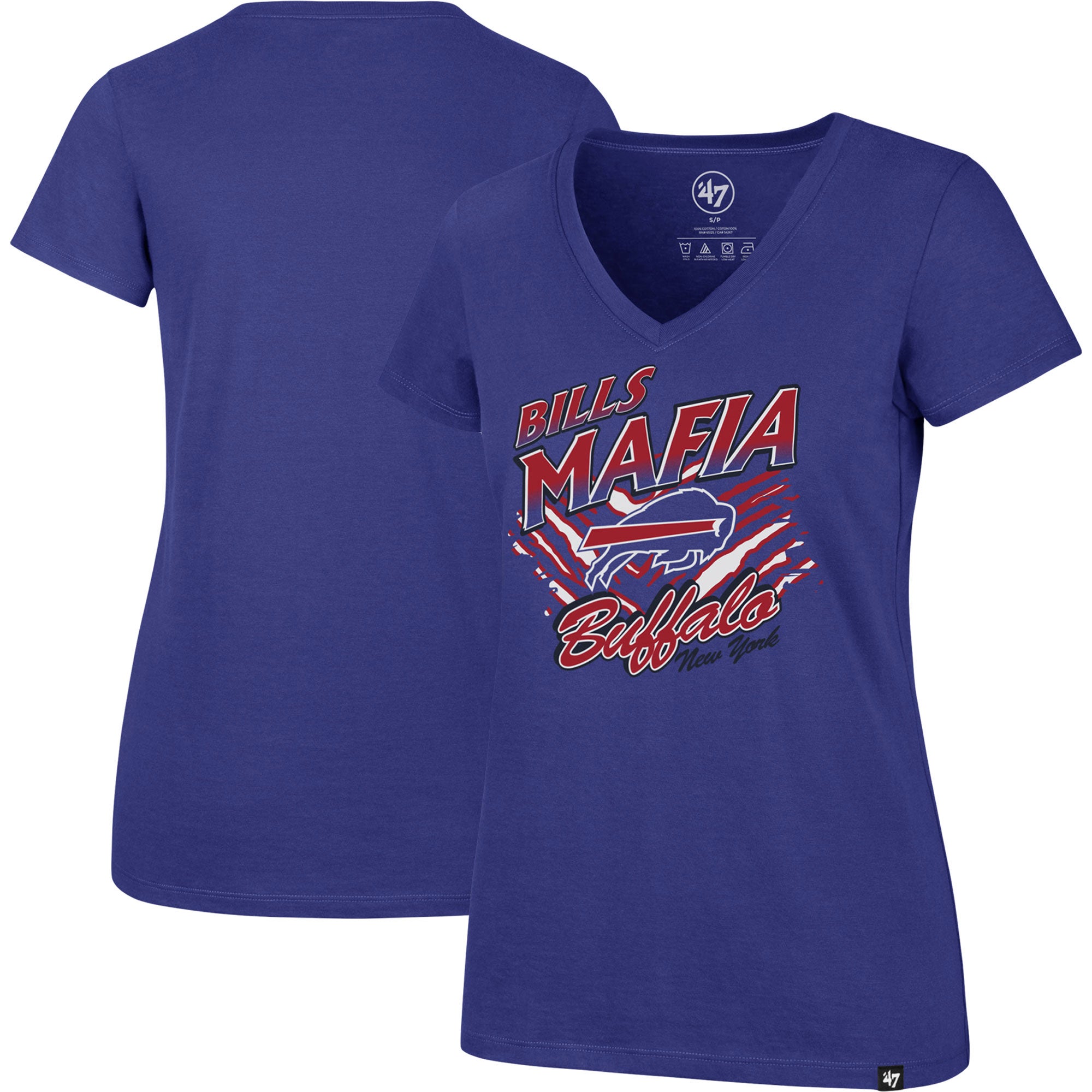 Buffalo Bills Bills MAFIA Womens White Crop Tee Bills 