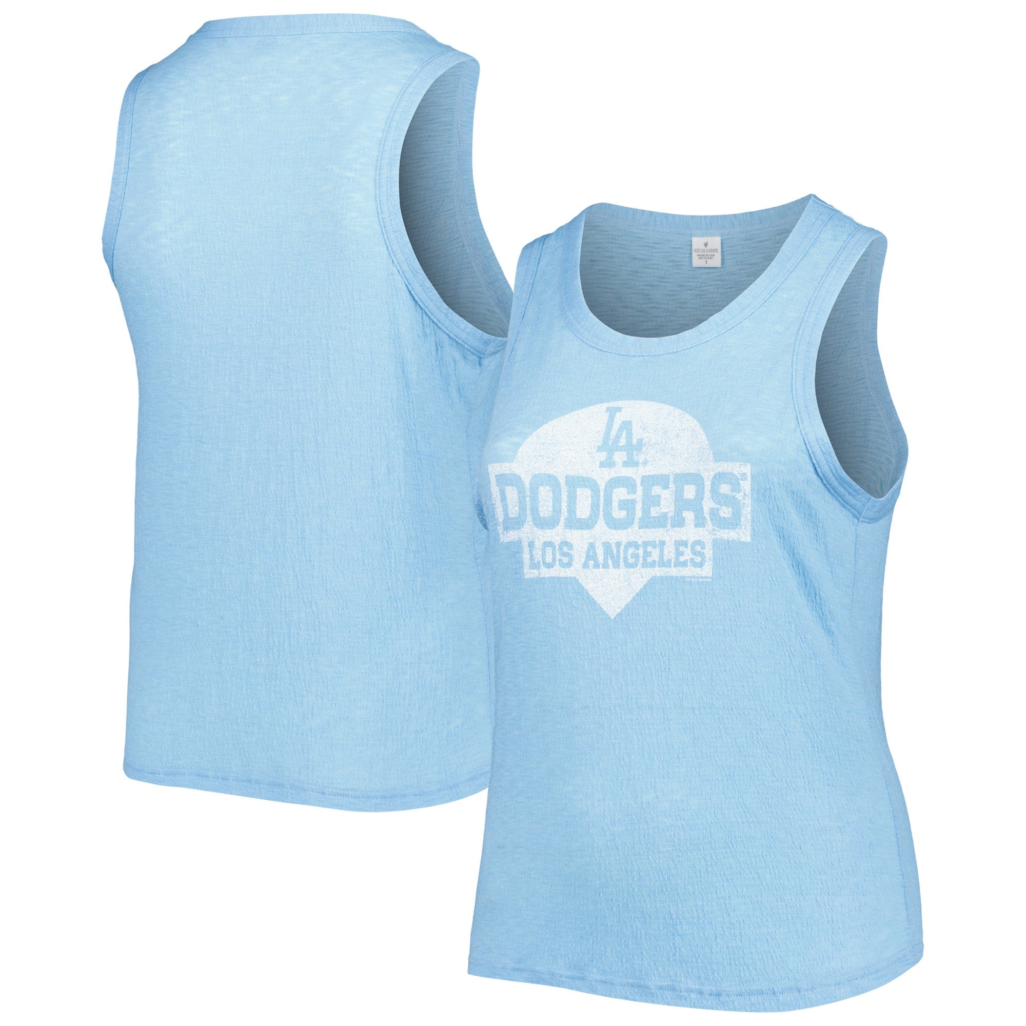 Los Angeles Dodgers Soft as a Grape Women's Plus Size High Neck