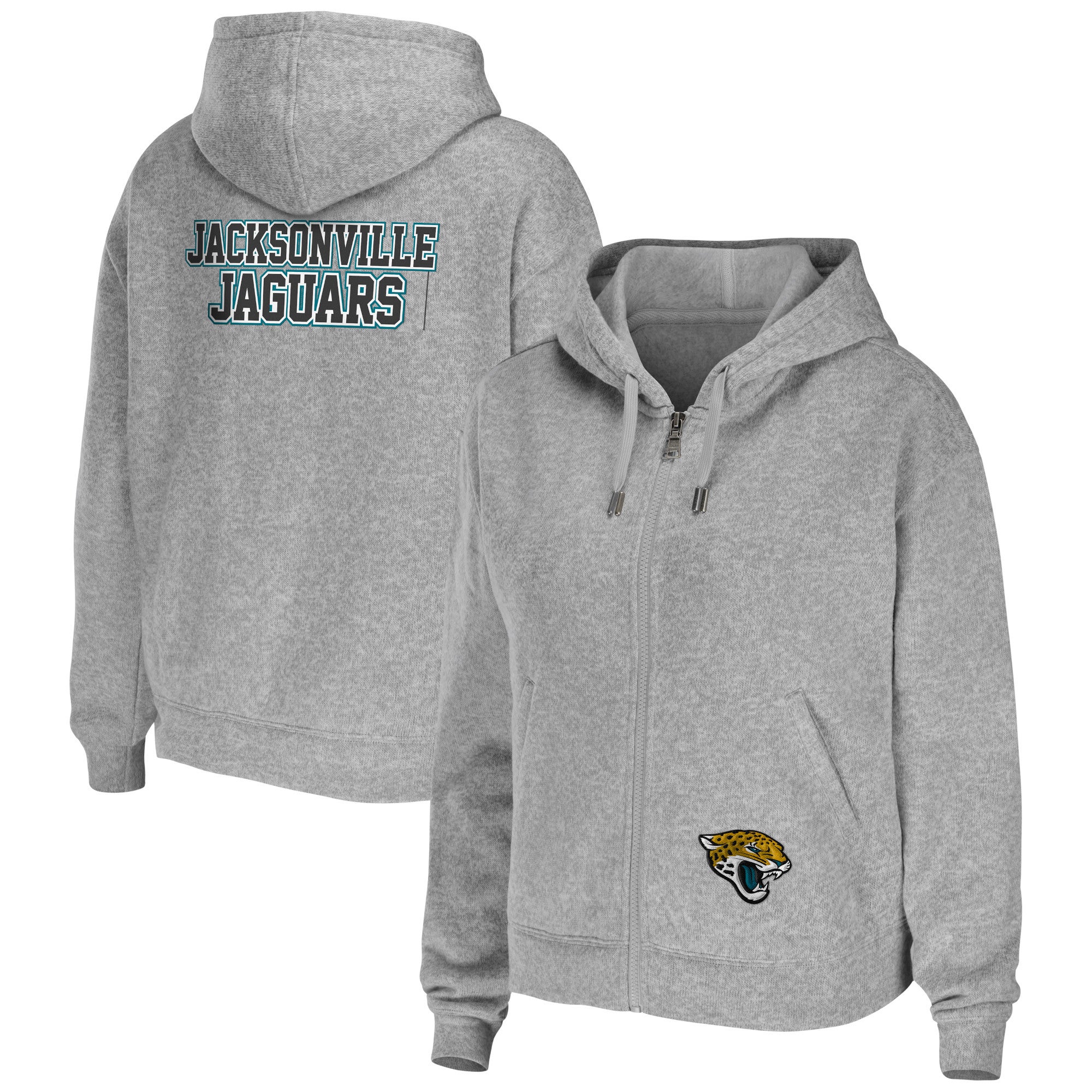 Jacksonville Jaguars Youth Colorblock Full-Zip Hoodie - Black