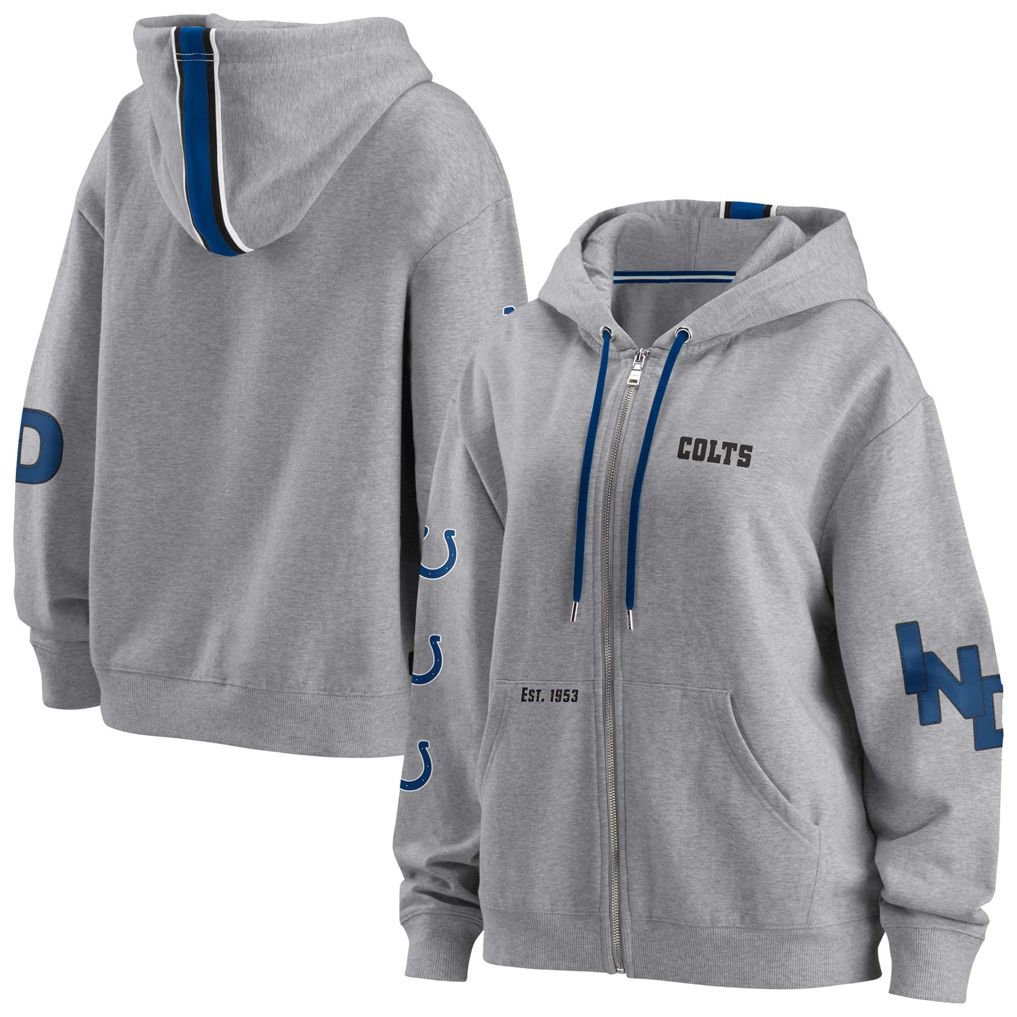 WEAR by Erin Andrews Colts Full-Zip Hoodie - Women's