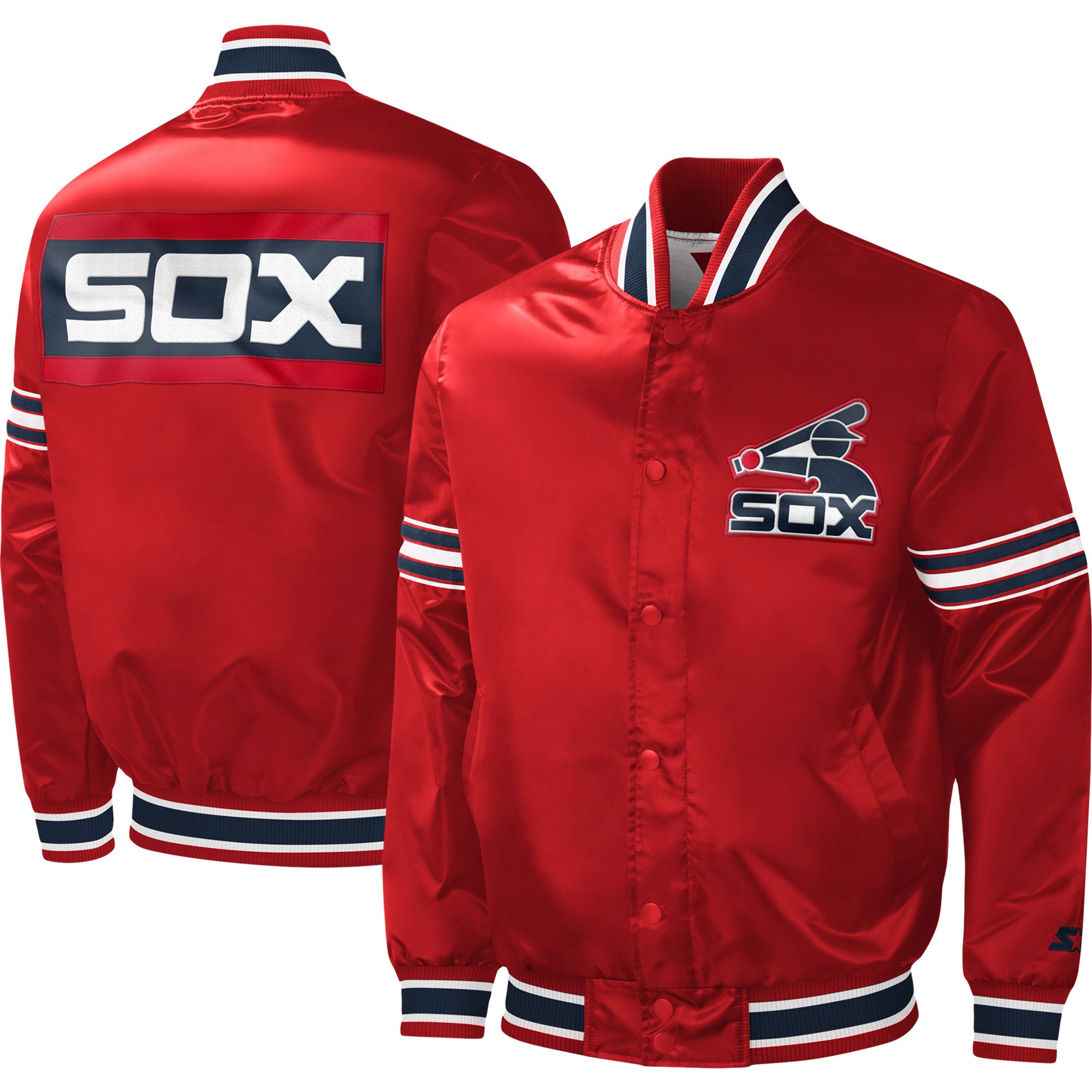 Starter White Sox Slider Full-Snap Varsity Jacket | Foot Locker