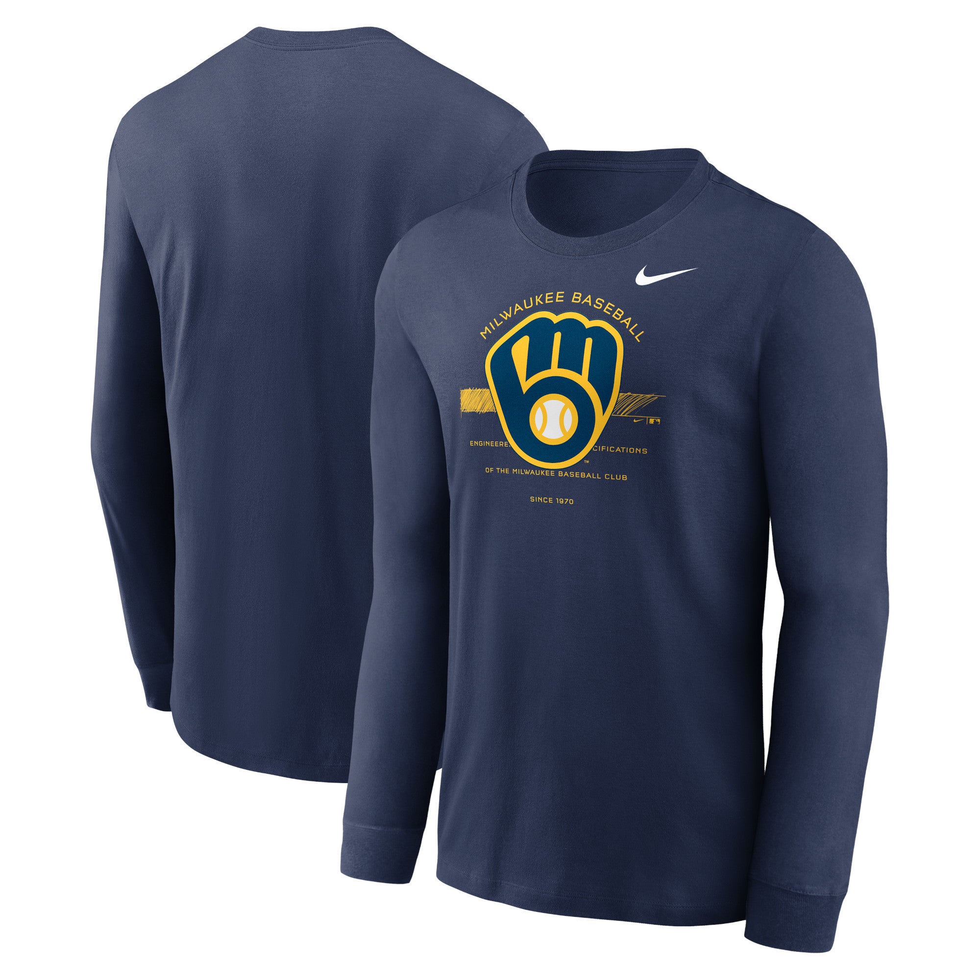 Nike Brewers Over Arch Long Sleeve T-Shirt