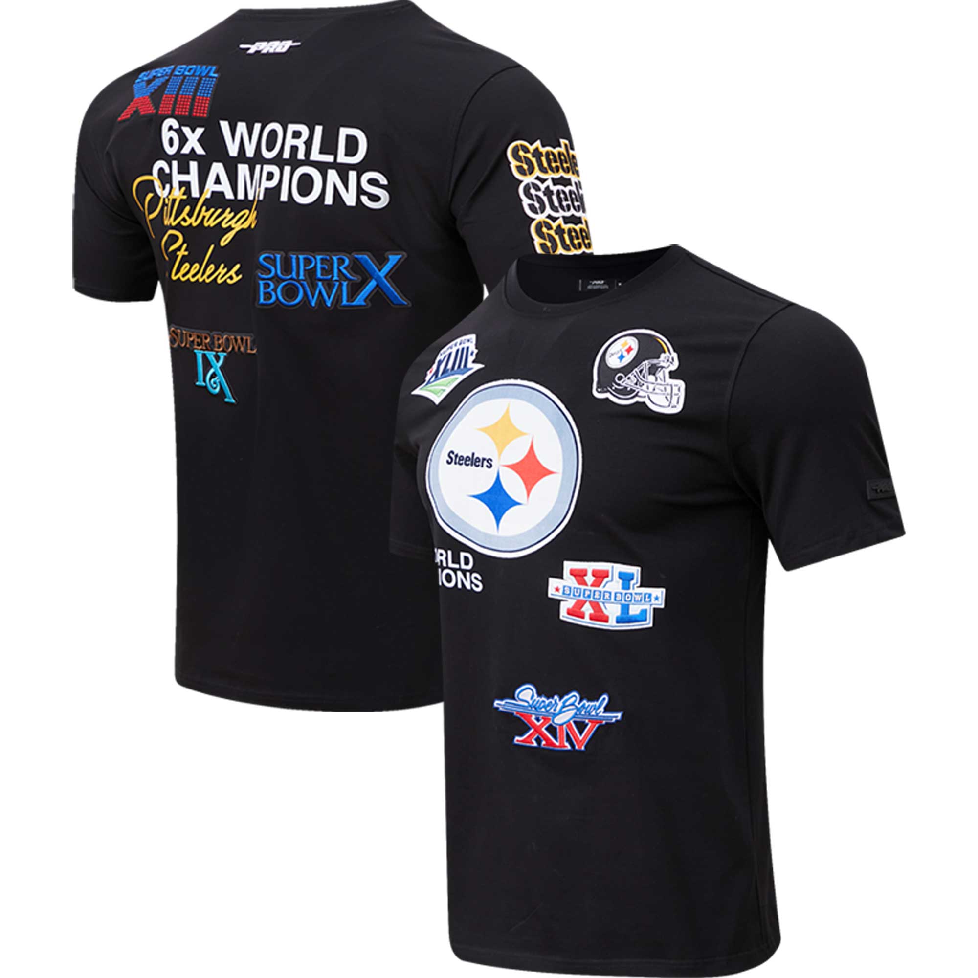 Pro Standard Steelers 6x Super Bowl Champions T-Shirt