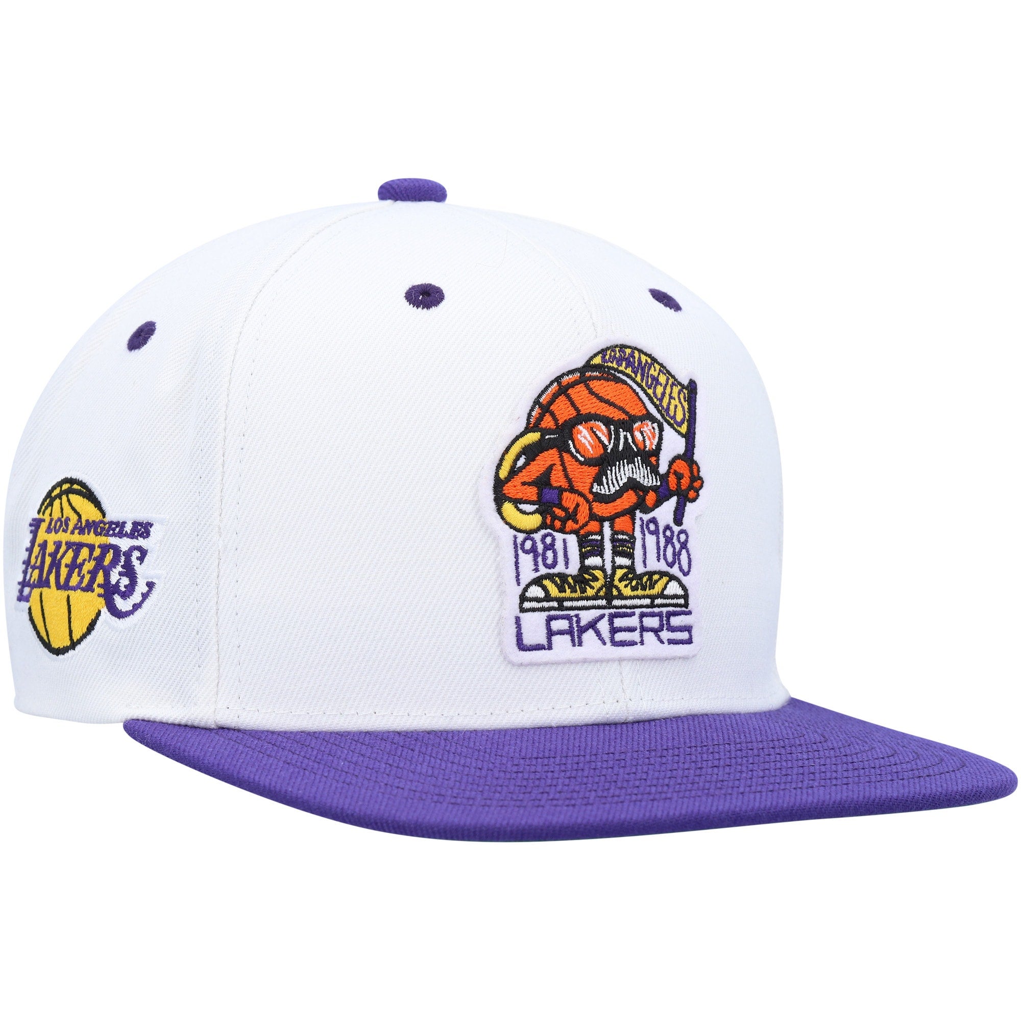 lakers mitchell ness hat