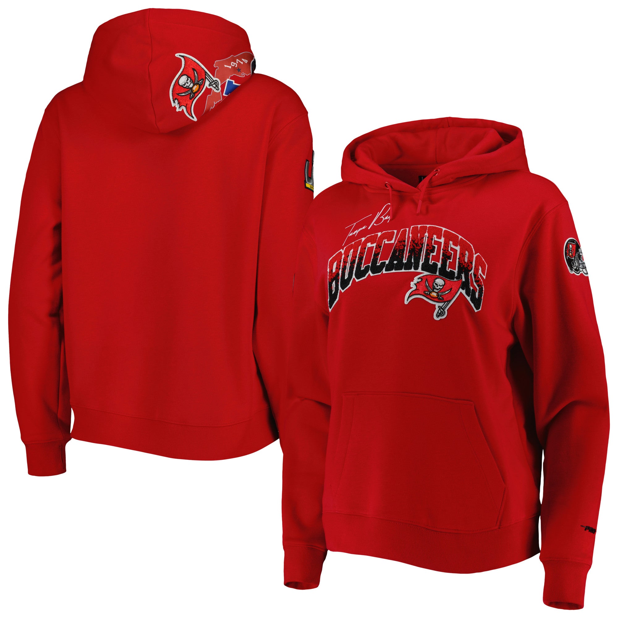 Pro Standard Buccaneers Local Patch Pullover Hoodie - Women's