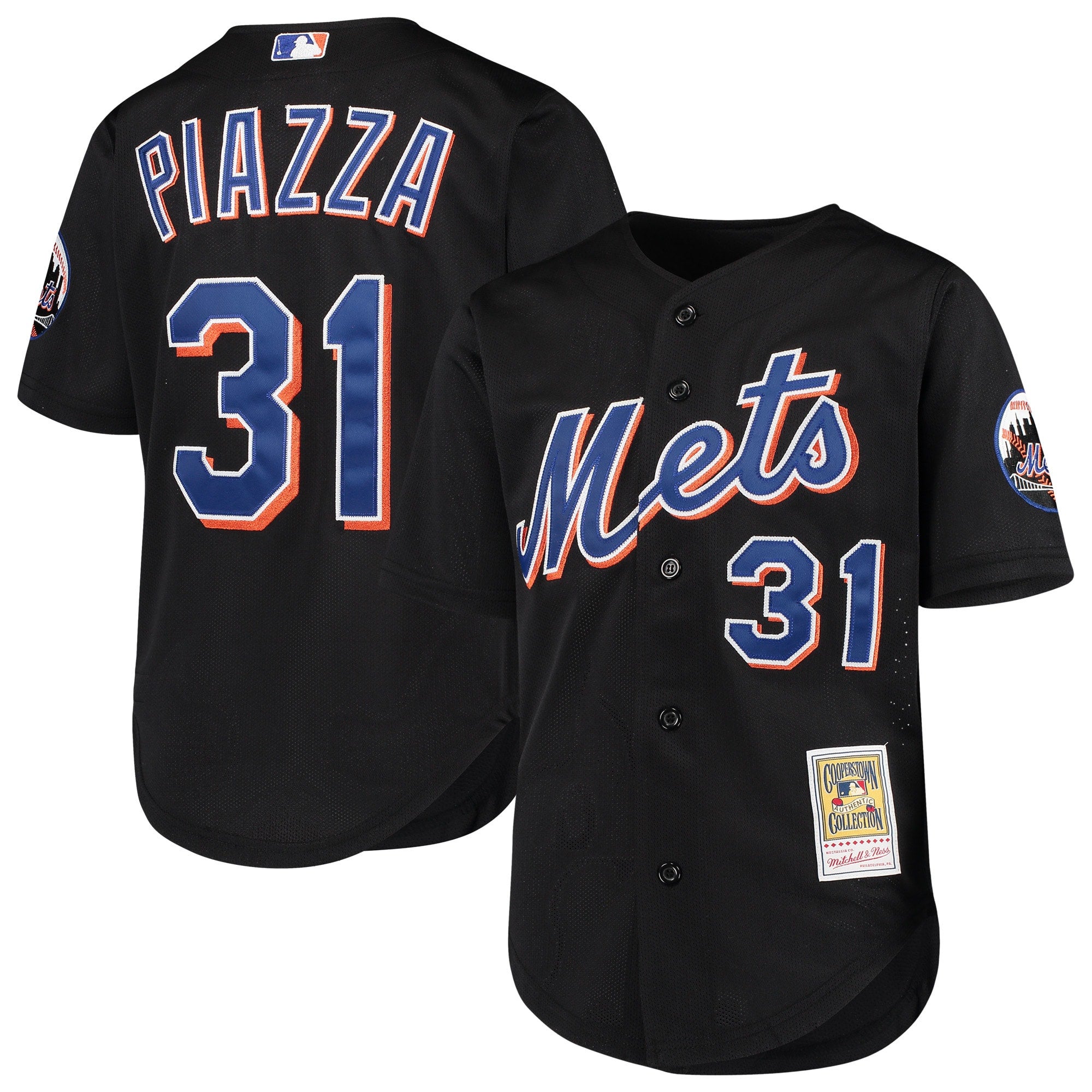 M&N New York Mets Jersey - 'Dark Orange' – Kicks Lounge