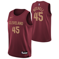 Boys' Grade School - Nike Donovan Mitchell Cavaliers Icon Jersey - Wine