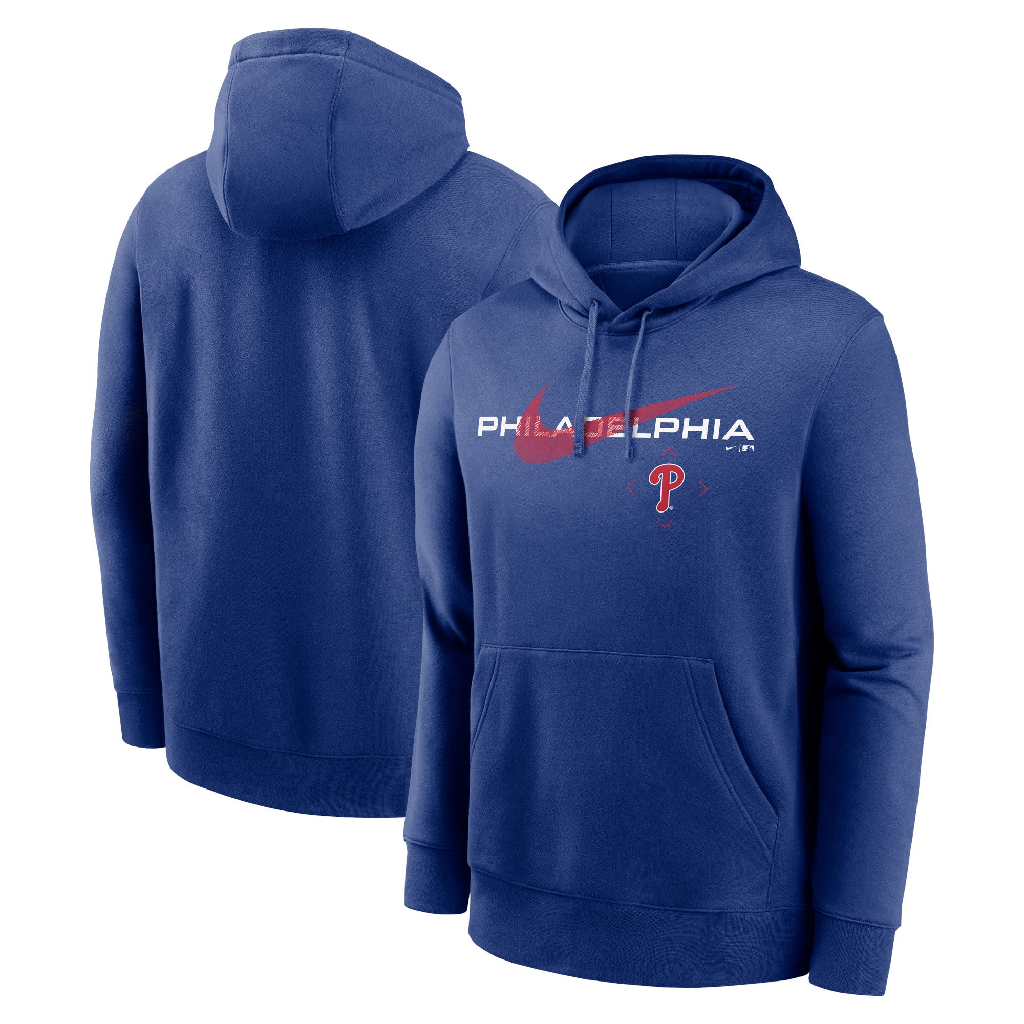 Phillies Blue Long Sleeve Hoodie