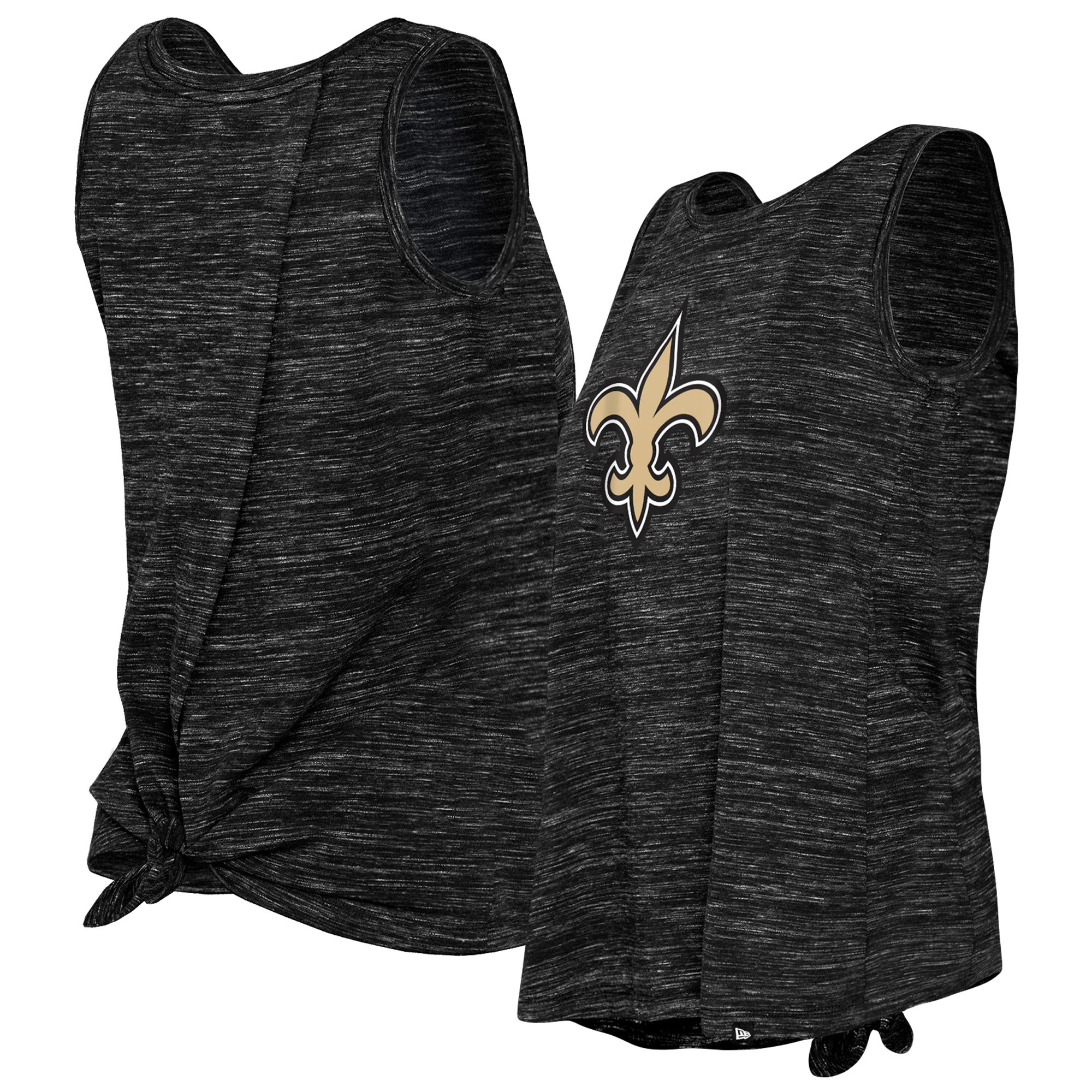 New Era Saints Space Dye Tie-Back Tank Top - Women's