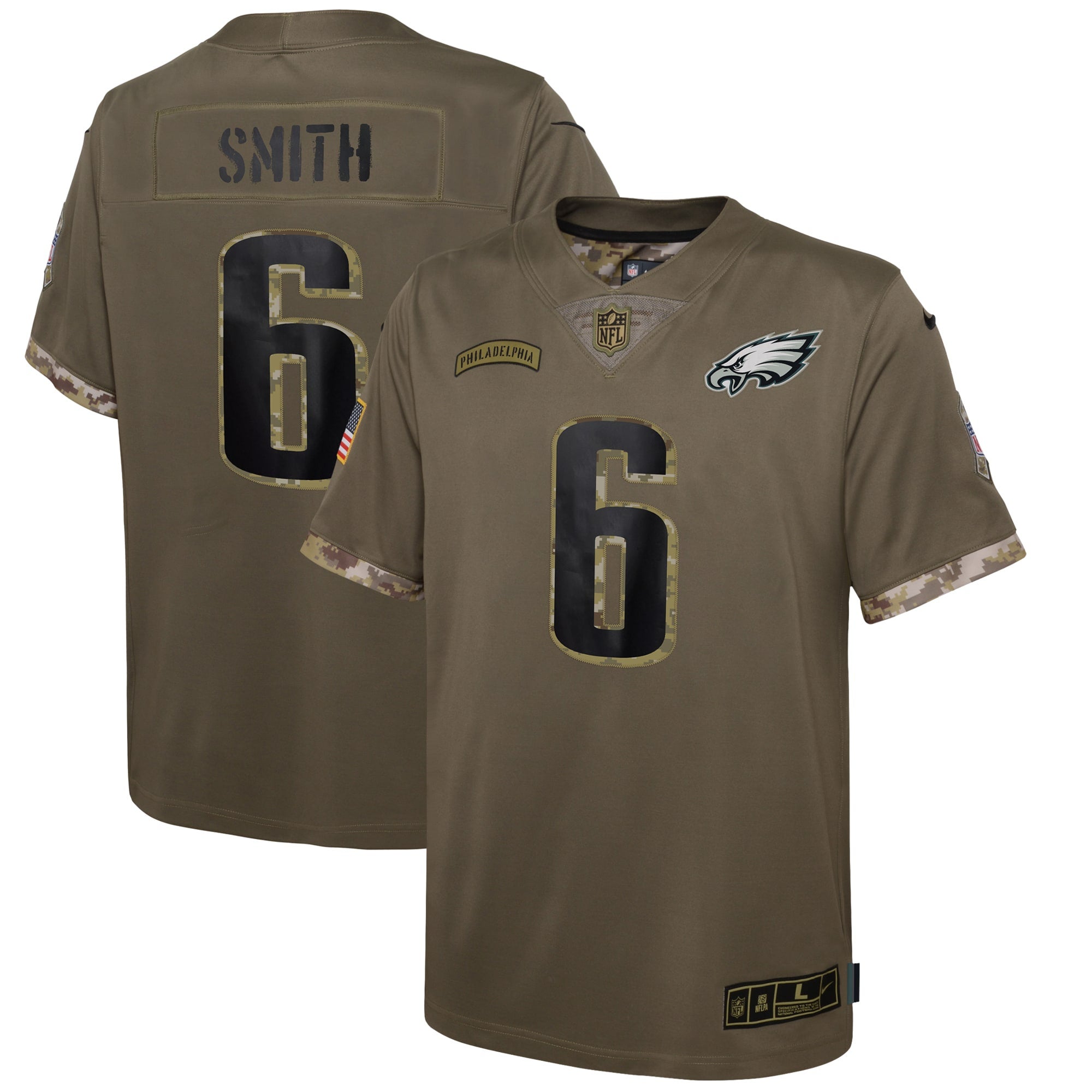 Nike Eagles 2022 Salute To Service Limited Jersey - Boys' Grade