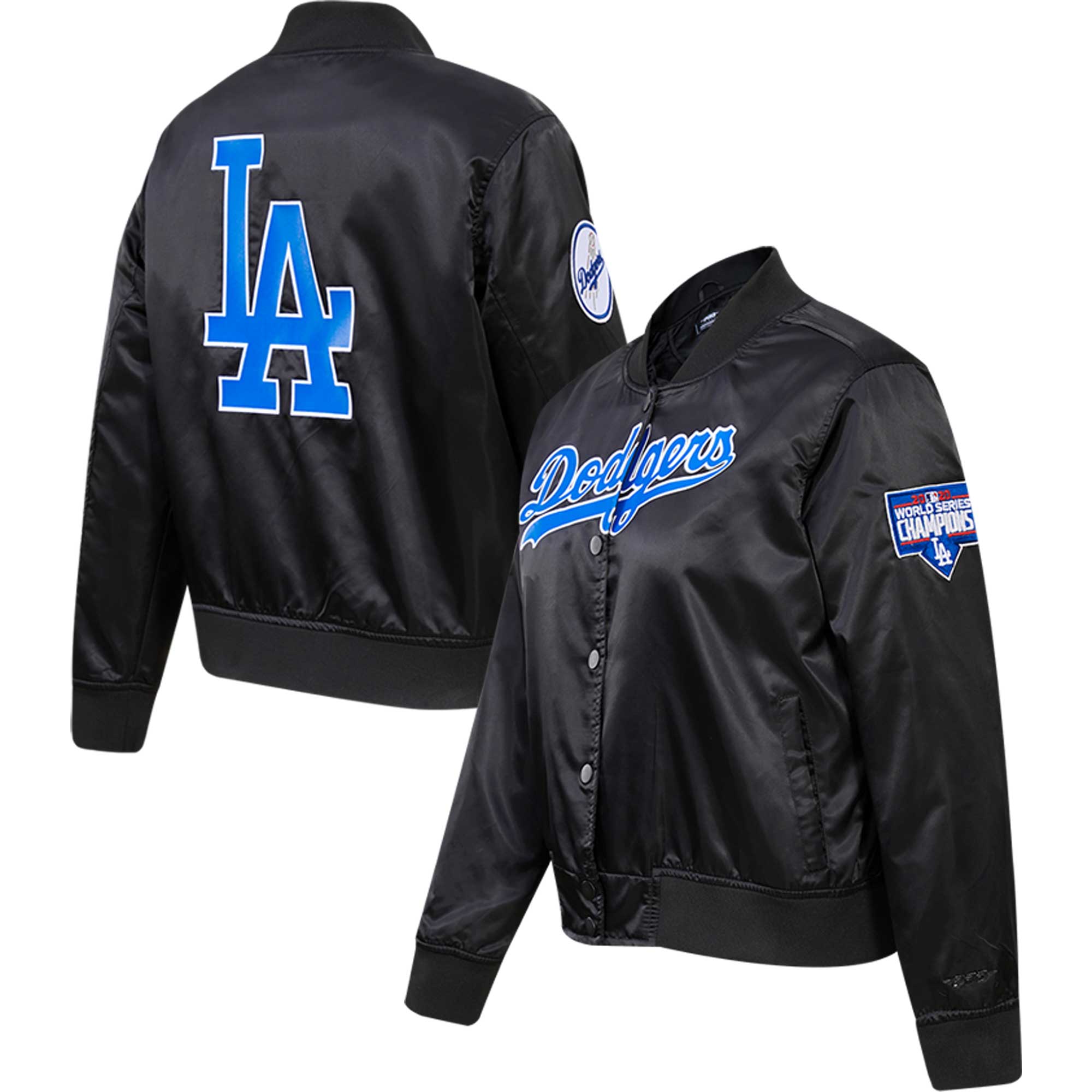 Pro Standard Dodgers Full-Snap Varsity Jacket - Women's