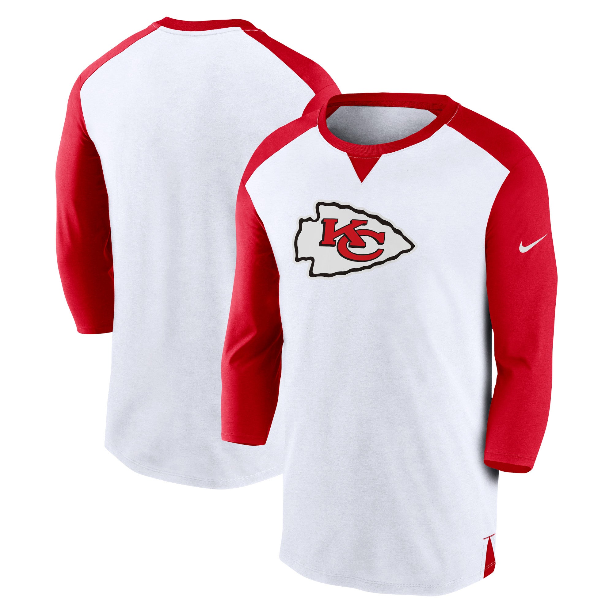 Nike Chiefs Rewind 3/4-Sleeve T-Shirt - Men's