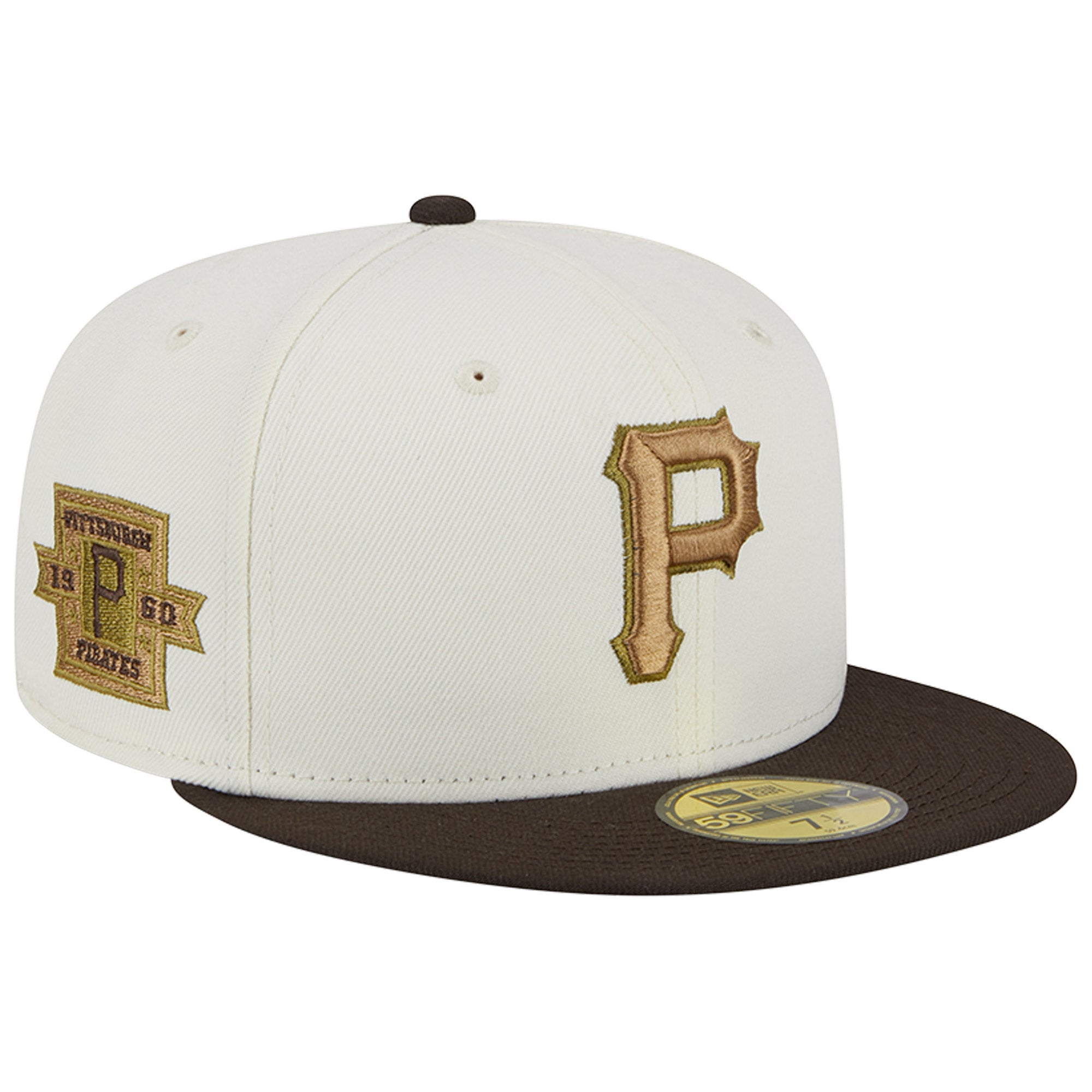 Pittsburgh Pirates 1960 LOGO-HISTORY Black Fitted Hat