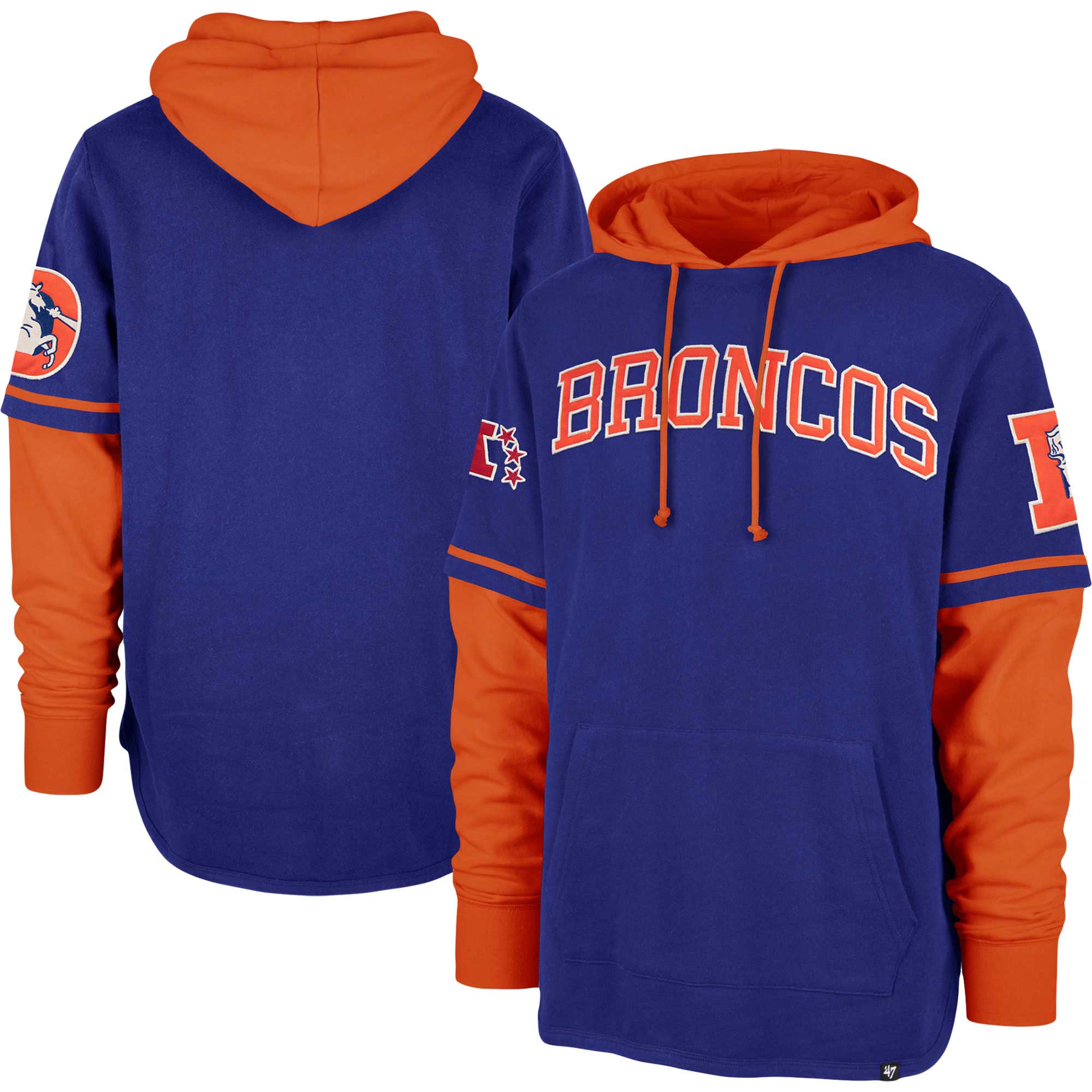 47 Brand Denver Broncos Hoodie - Navy - Small