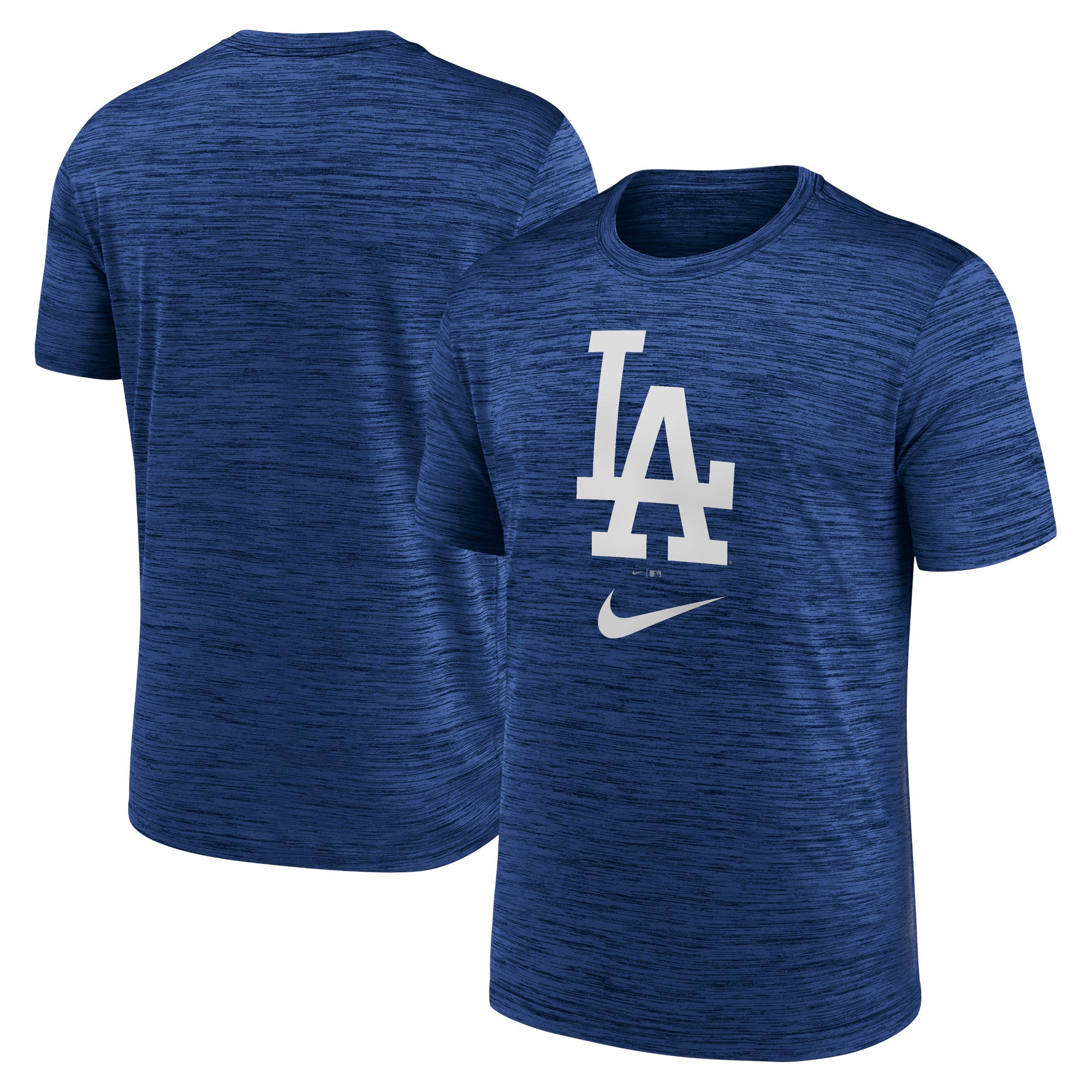 Nike Men's Los Angeles Dodgers Blue Logo Velocity T-Shirt