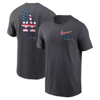 Men's - Nike Dodgers Americana T-Shirt - Grey