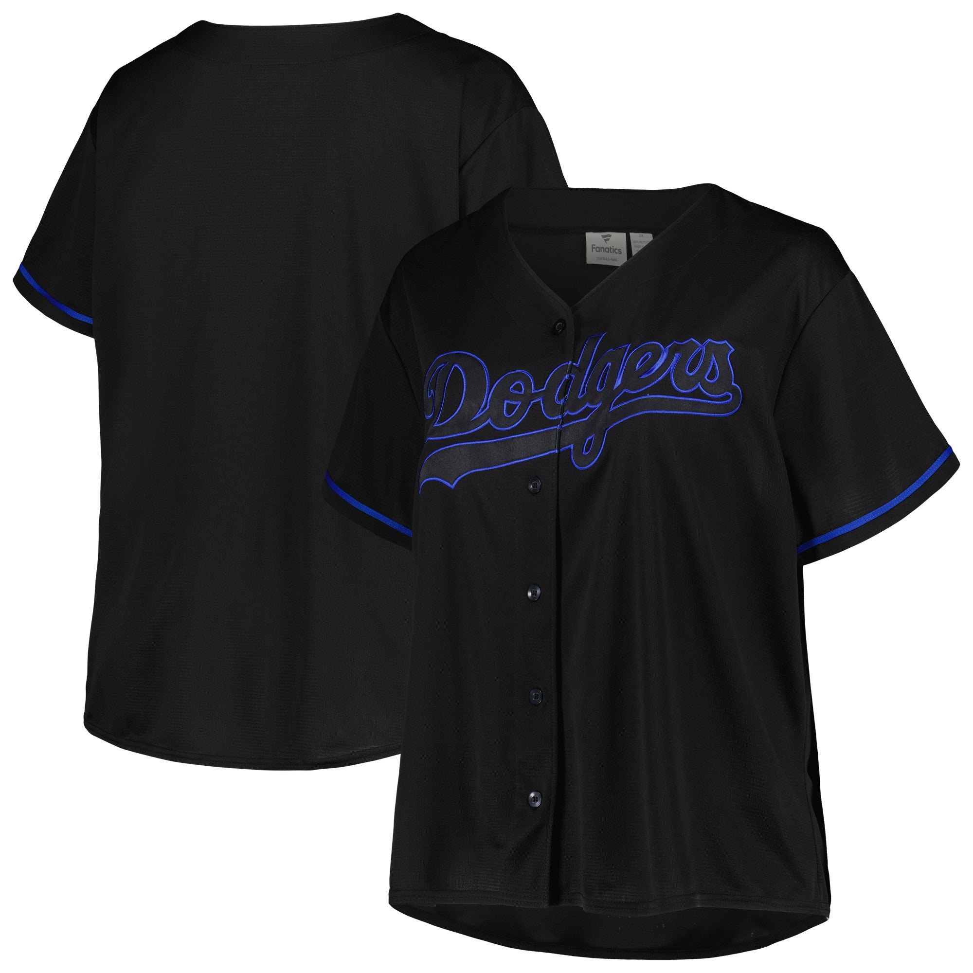 Profile Dodgers Plus Size Pop Fashion Button-Up Jersey - Women's
