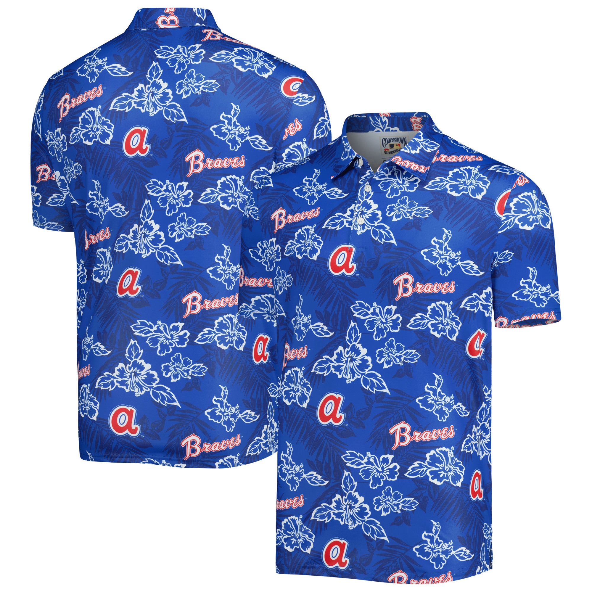 Lids Brooklyn Dodgers Reyn Spooner Cooperstown Collection Puamana Print  Polo - Royal