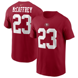 Men's - Nike 49ers Name & Number T-Shirt - Scarlet