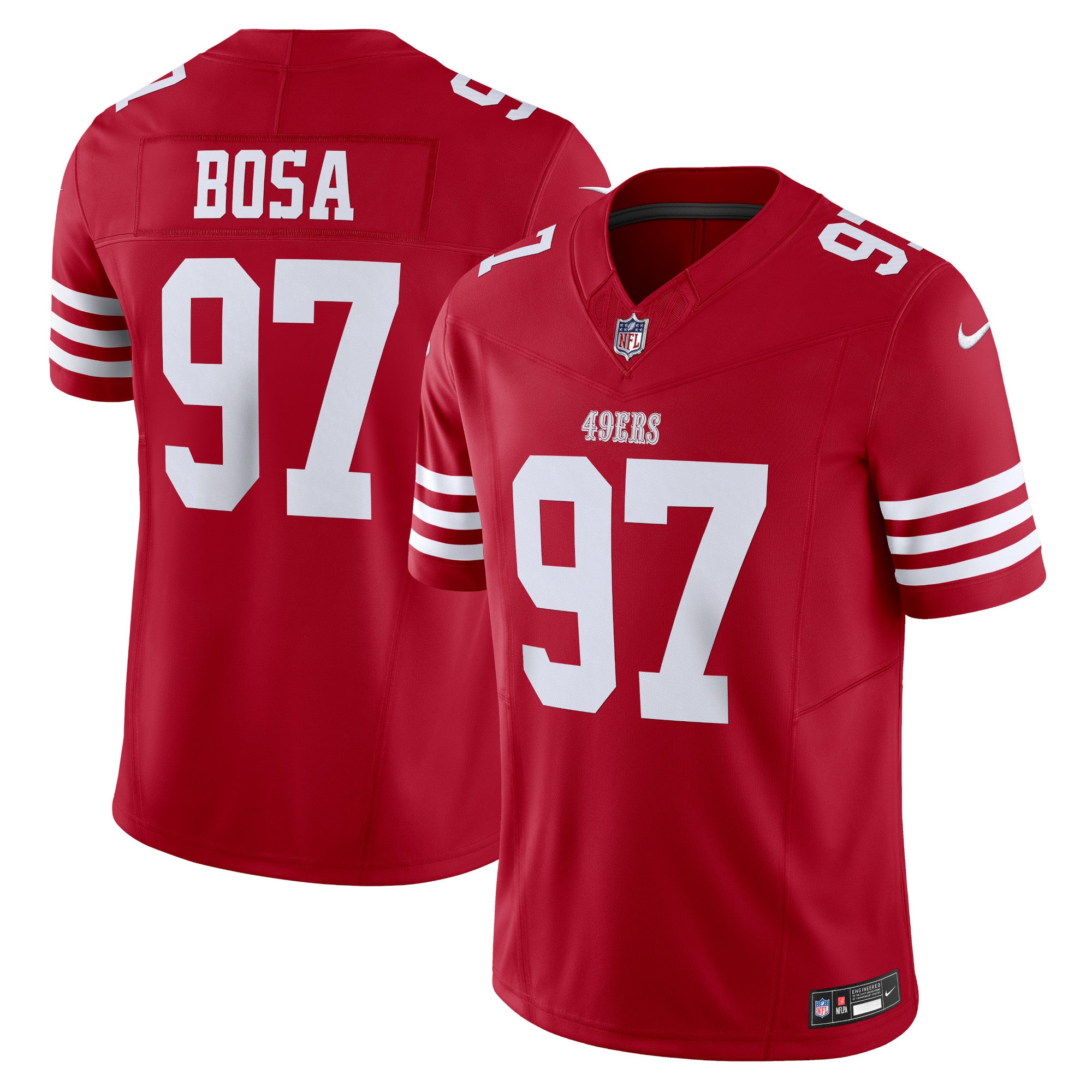 What colors are sales the 49ers jerseys