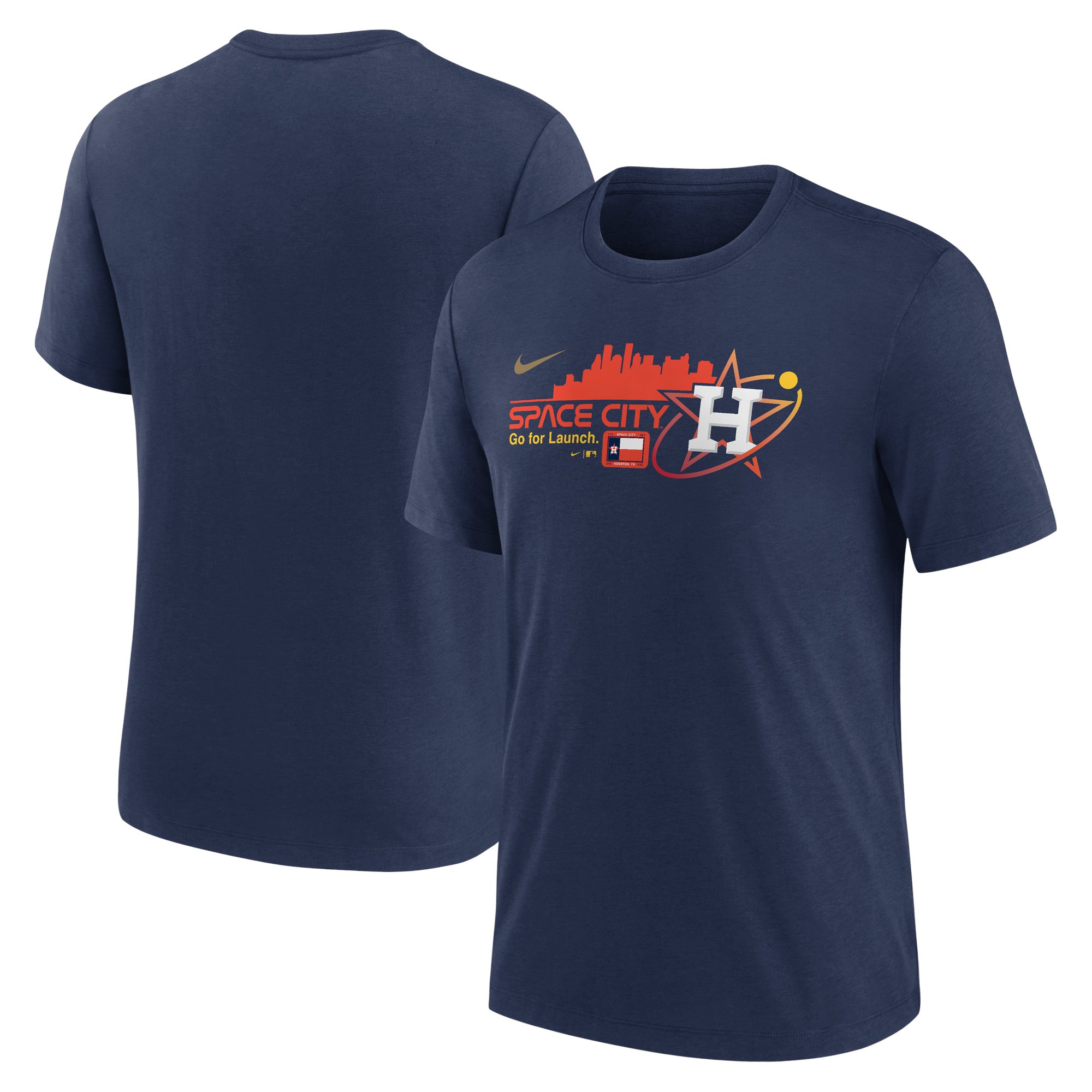 Nike Men's Houston Astros City Connect Tri-Blend T-Shirt - S Each