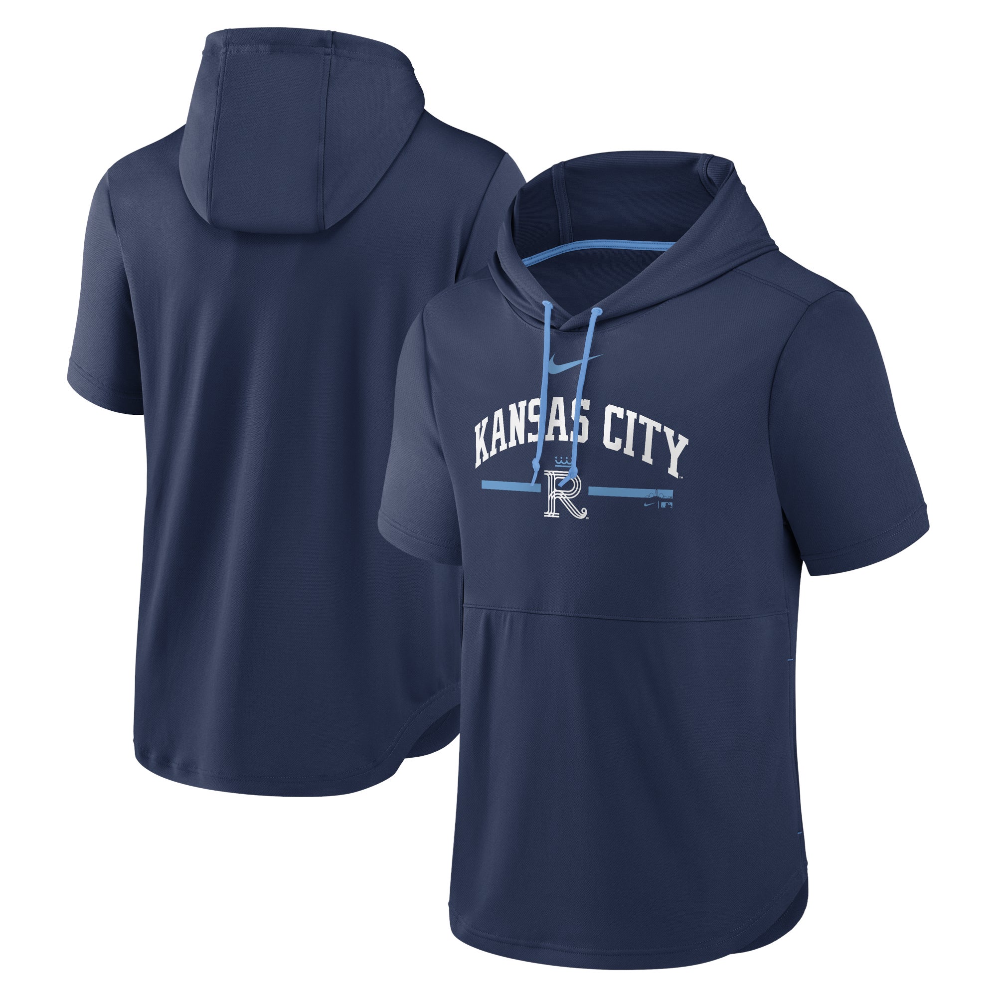 Nike Royals City Connect Short Sleeve Pullover Hoodie