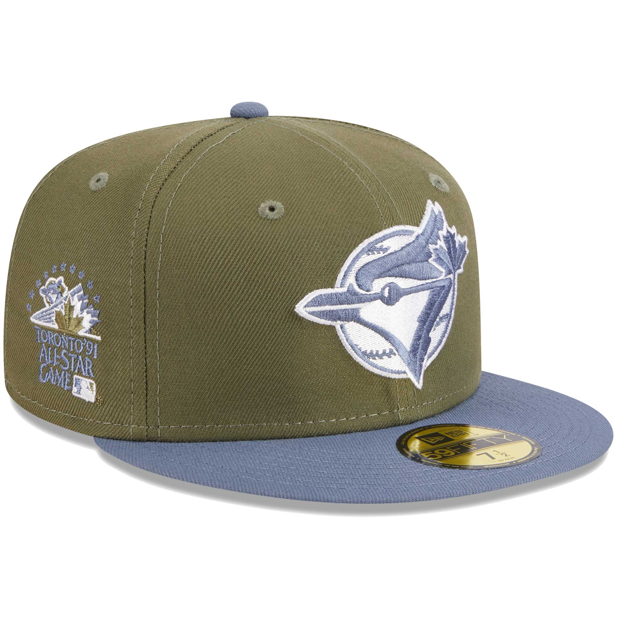 MEN'S 5950 OLIVE/BLACK BLUE JAYS FITTED HAT