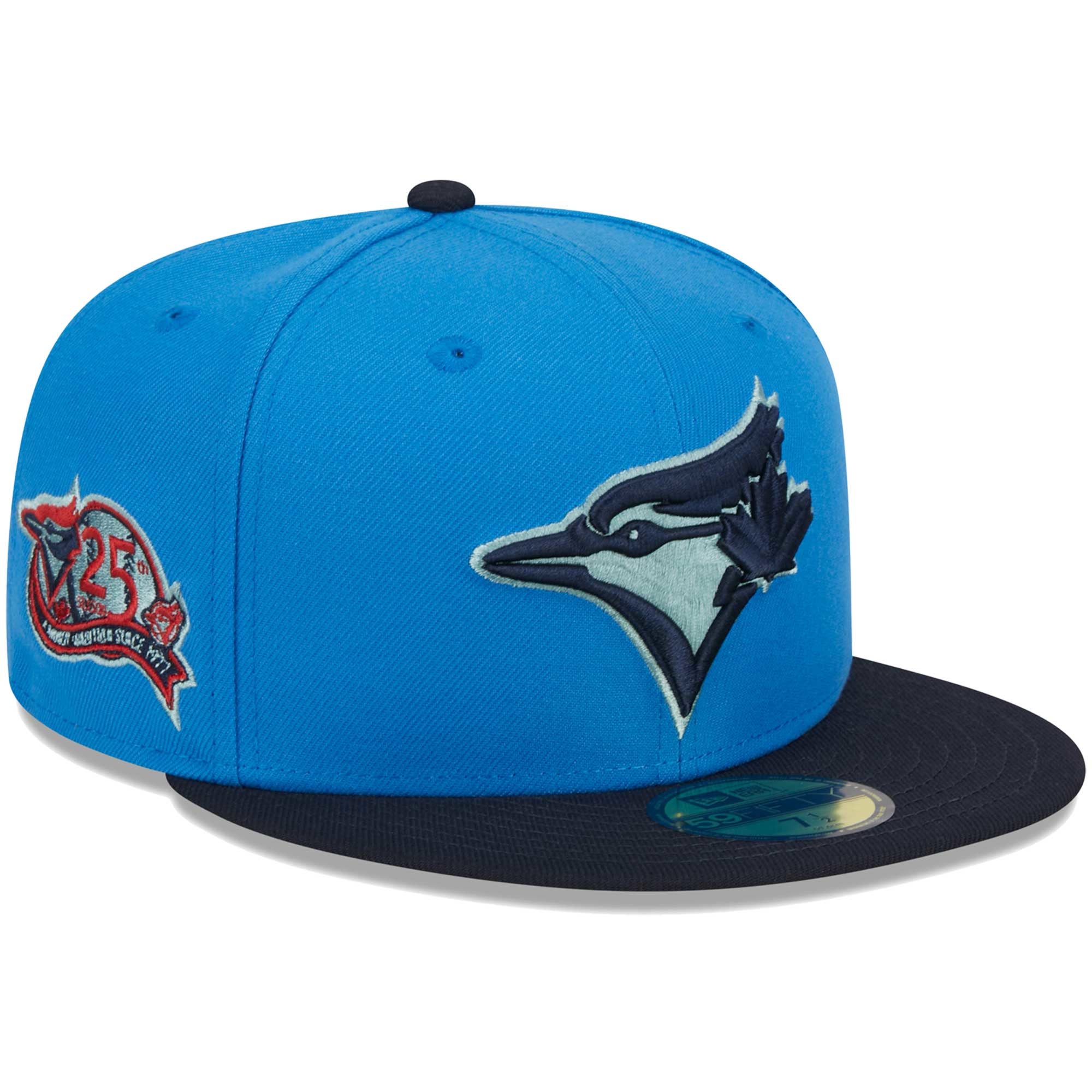 New Era Men's New Era Cardinal Toronto Blue Jays Logo White 59FIFTY