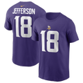 Nike NFL Minnesota Vikings Name & Number T-Shirt - Nike Purple