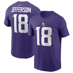 Men's - Nike Vikings Name & Number T-Shirt - Purple