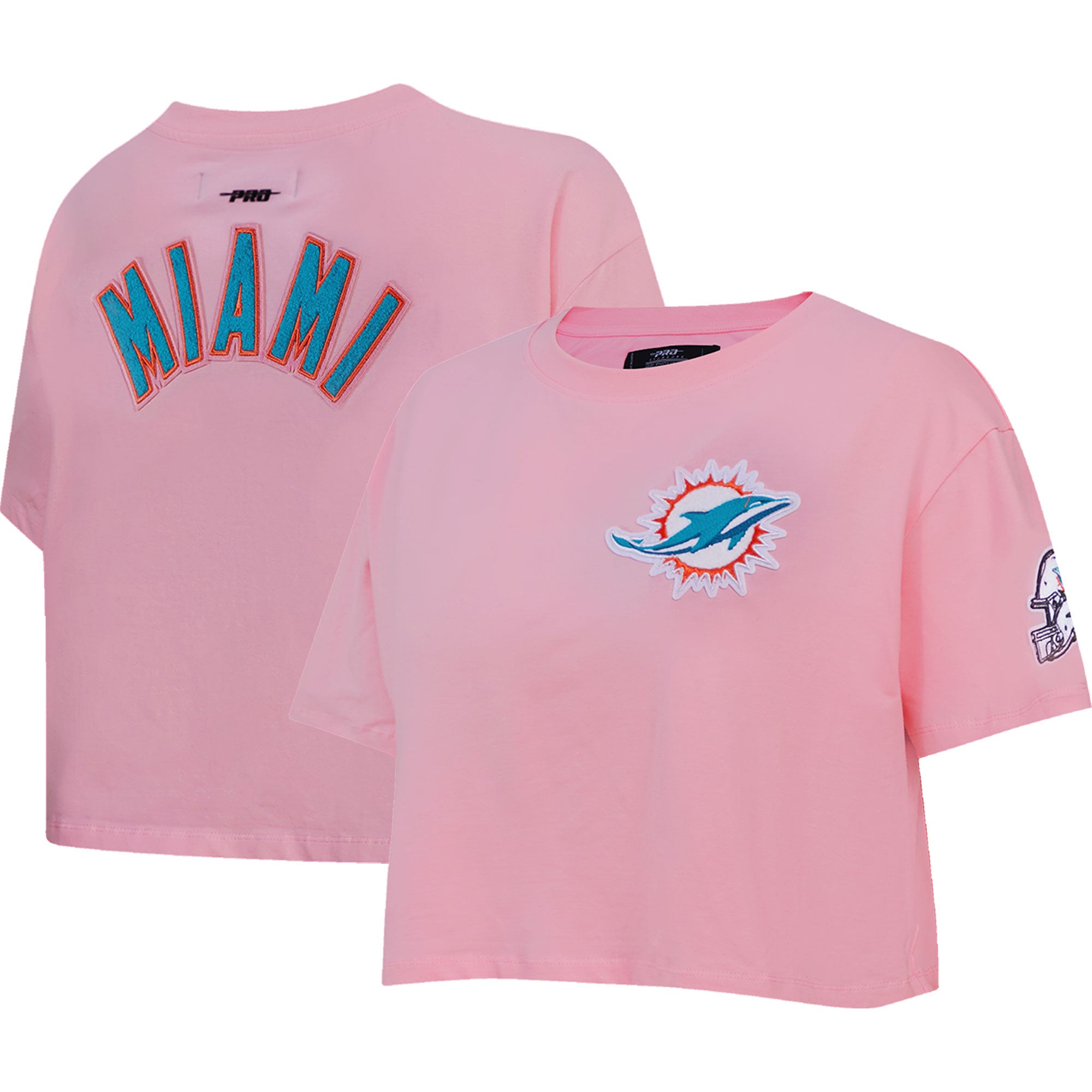 Lids Miami Dolphins Pro Standard Women's Cropped Boxy T-Shirt